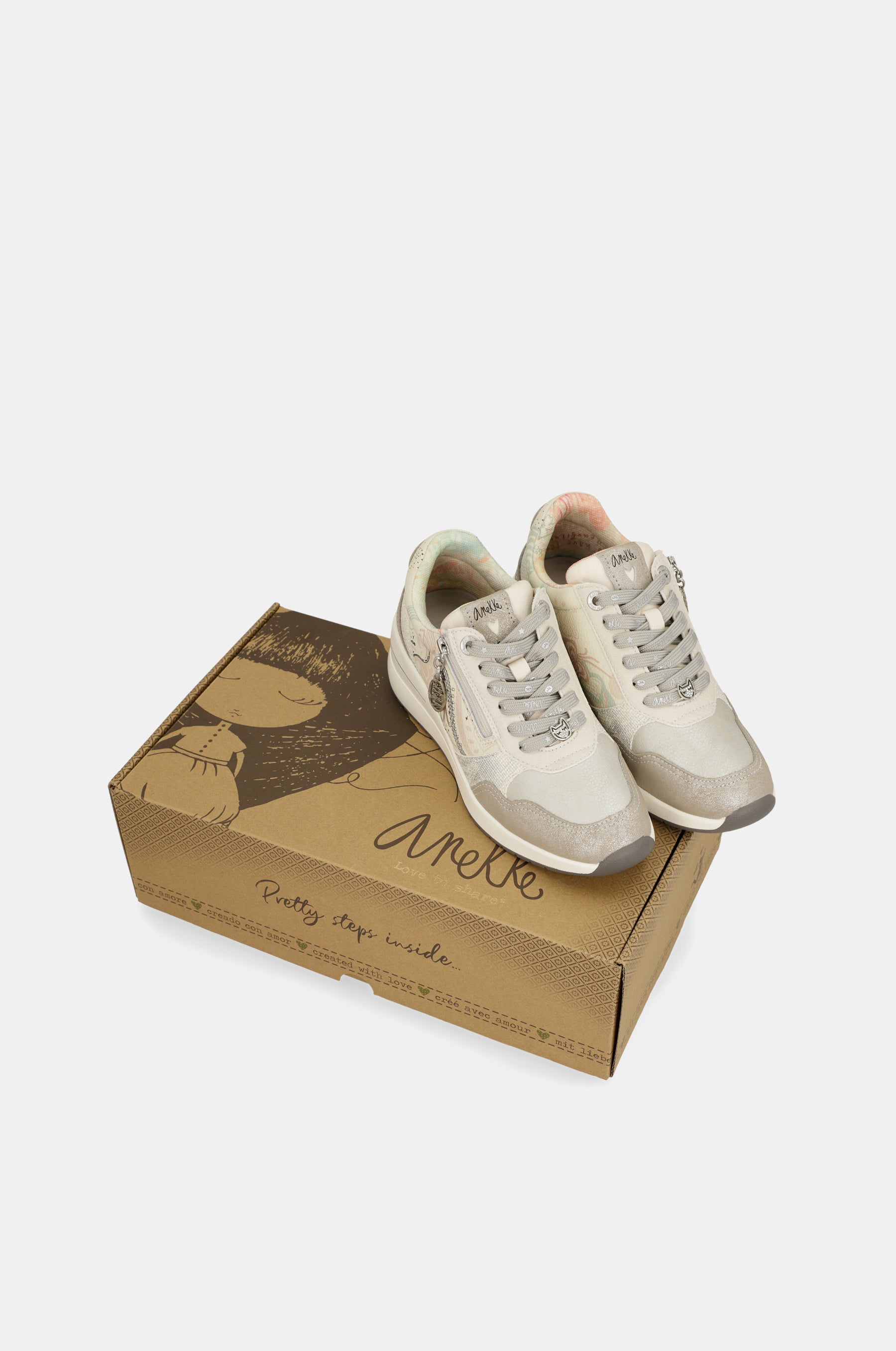 Psicodelic wedge sneakers