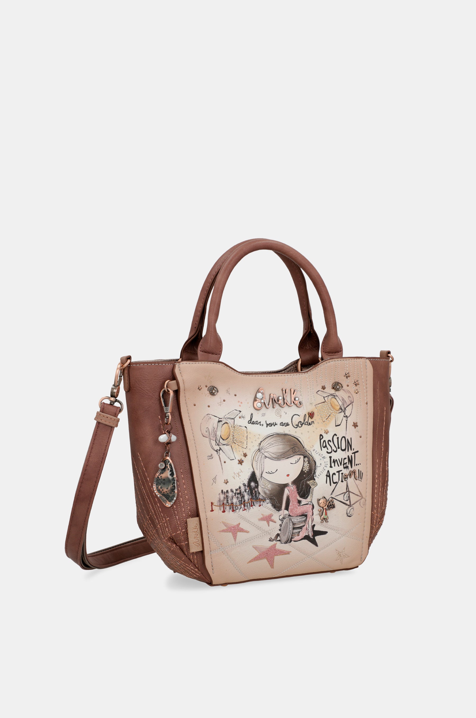 Hollywood tote with shoulder strap
