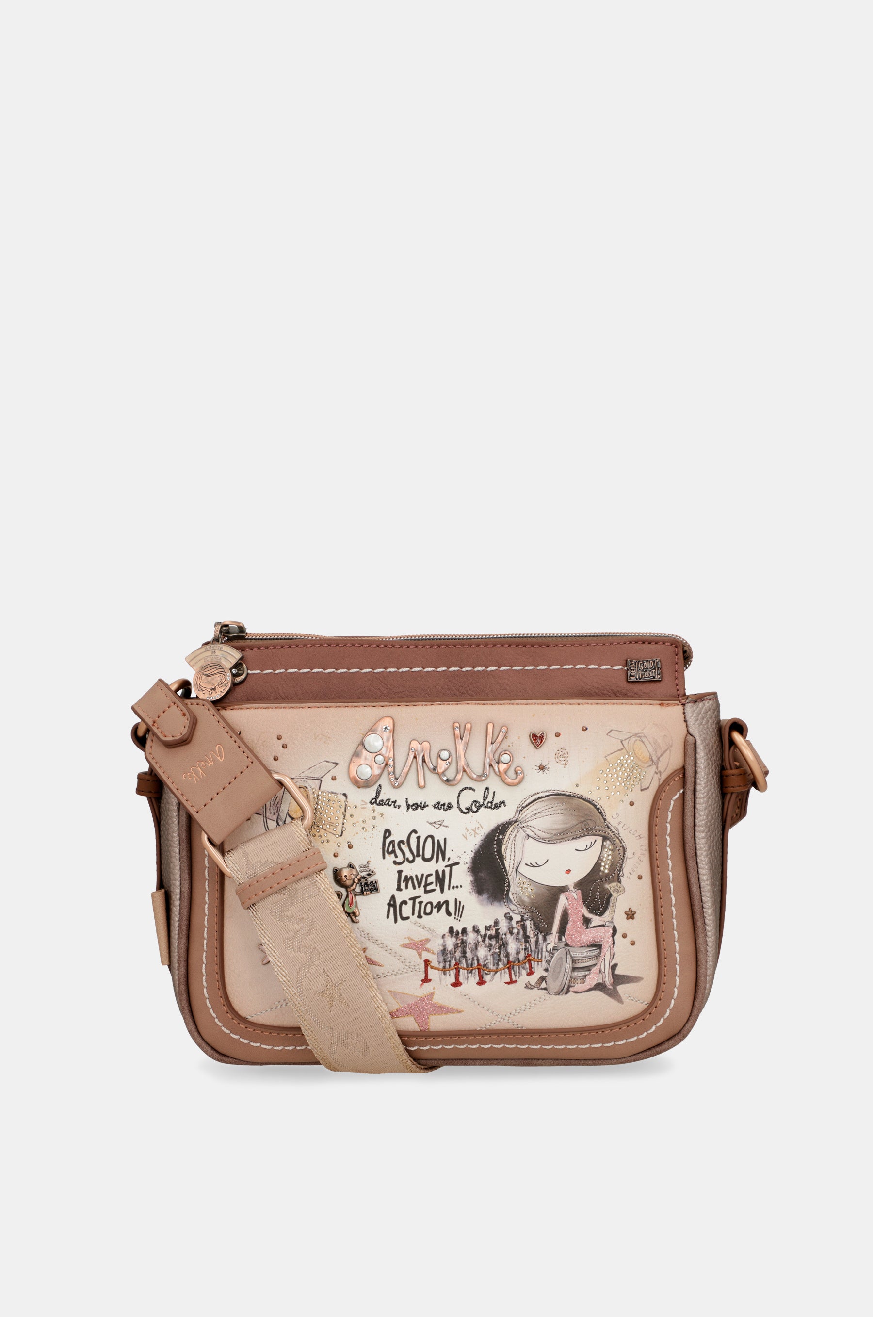 Hollywood 3-compartment crossbody bag