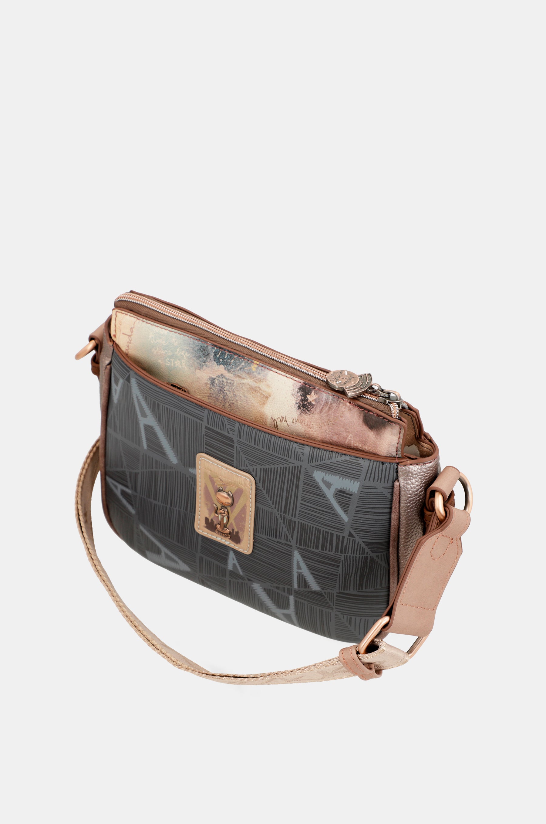 Hollywood 3-compartment crossbody bag