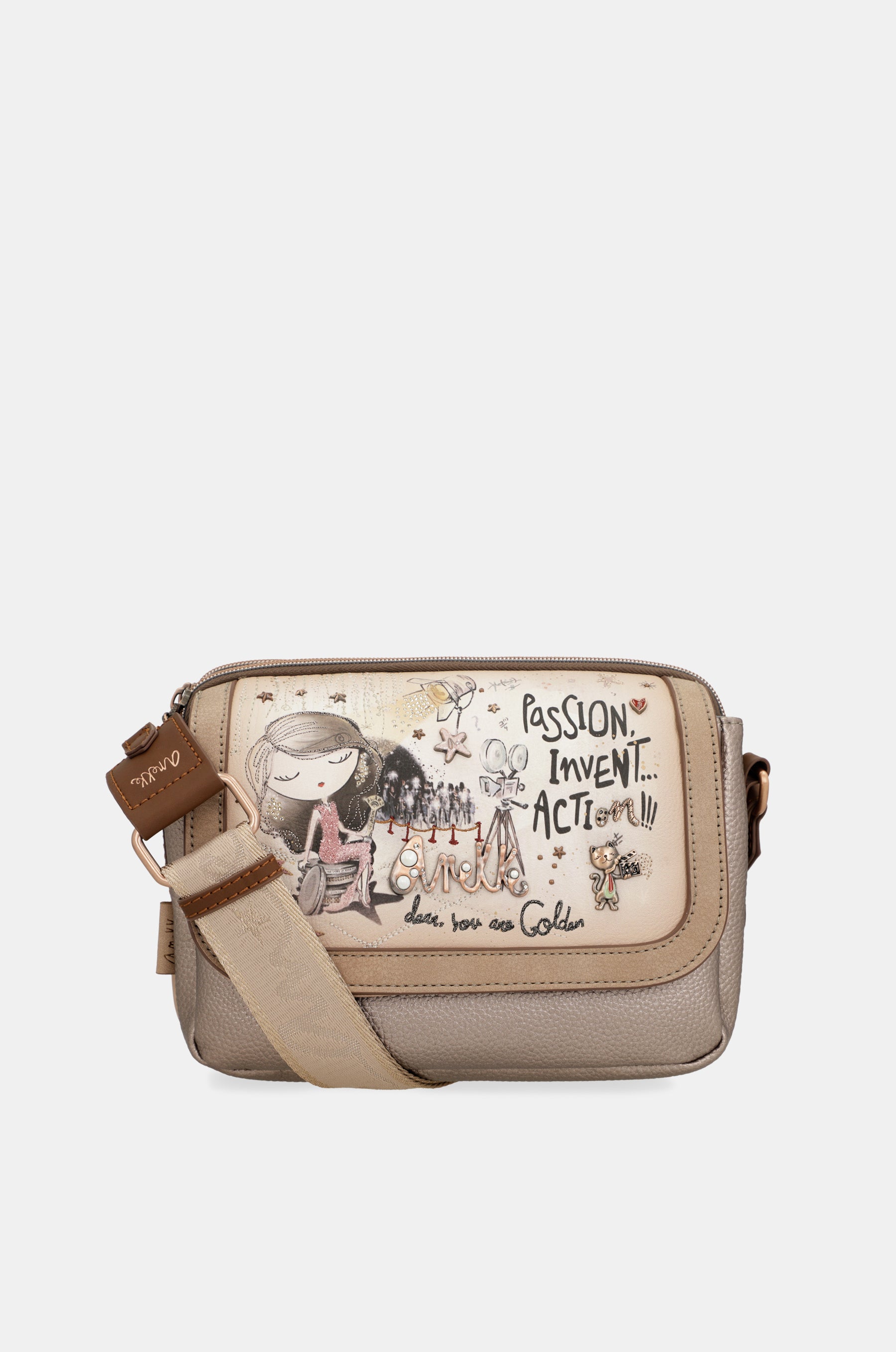 Hollywood crossbody bag with flap