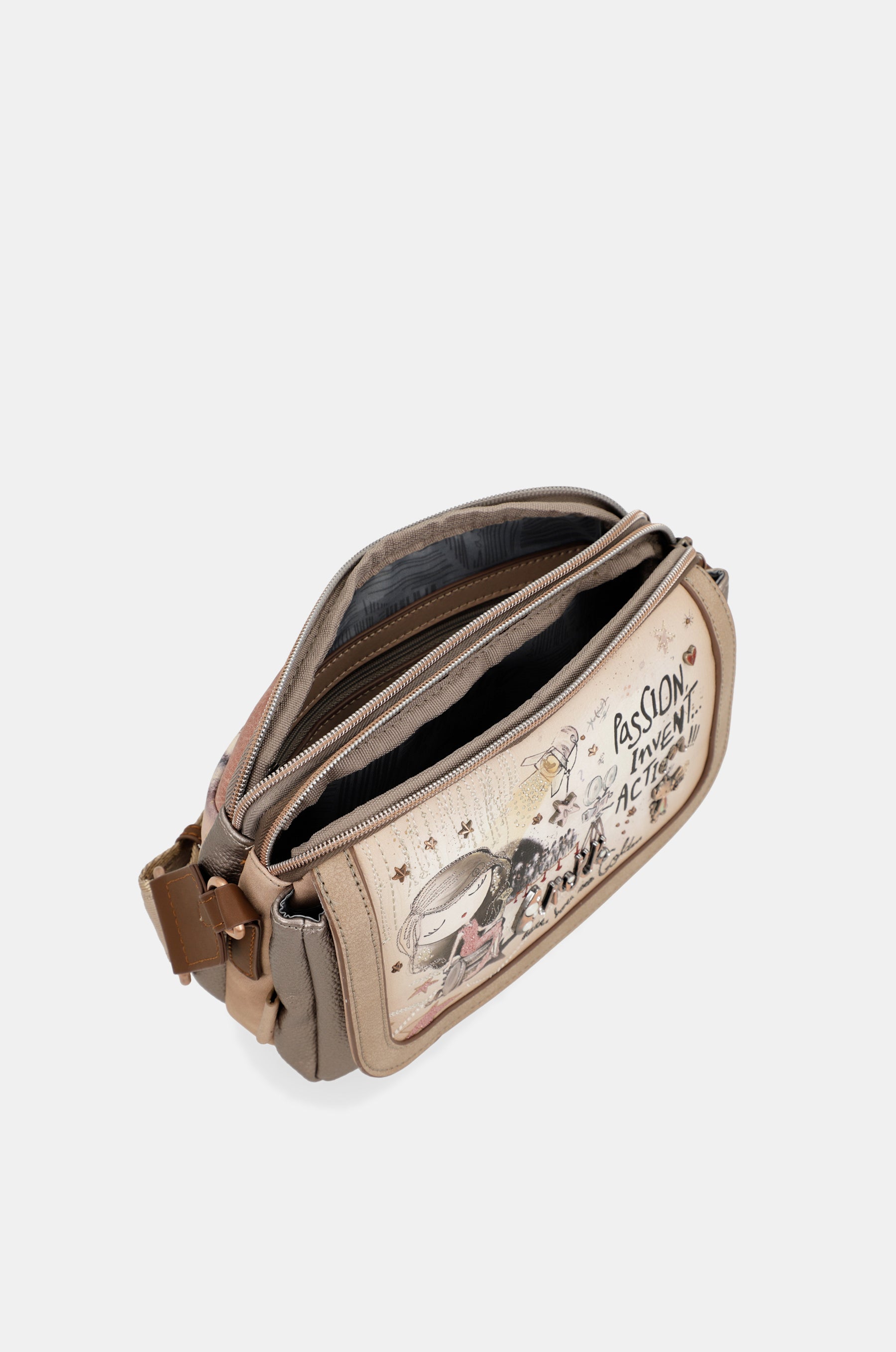 Hollywood crossbody bag with flap