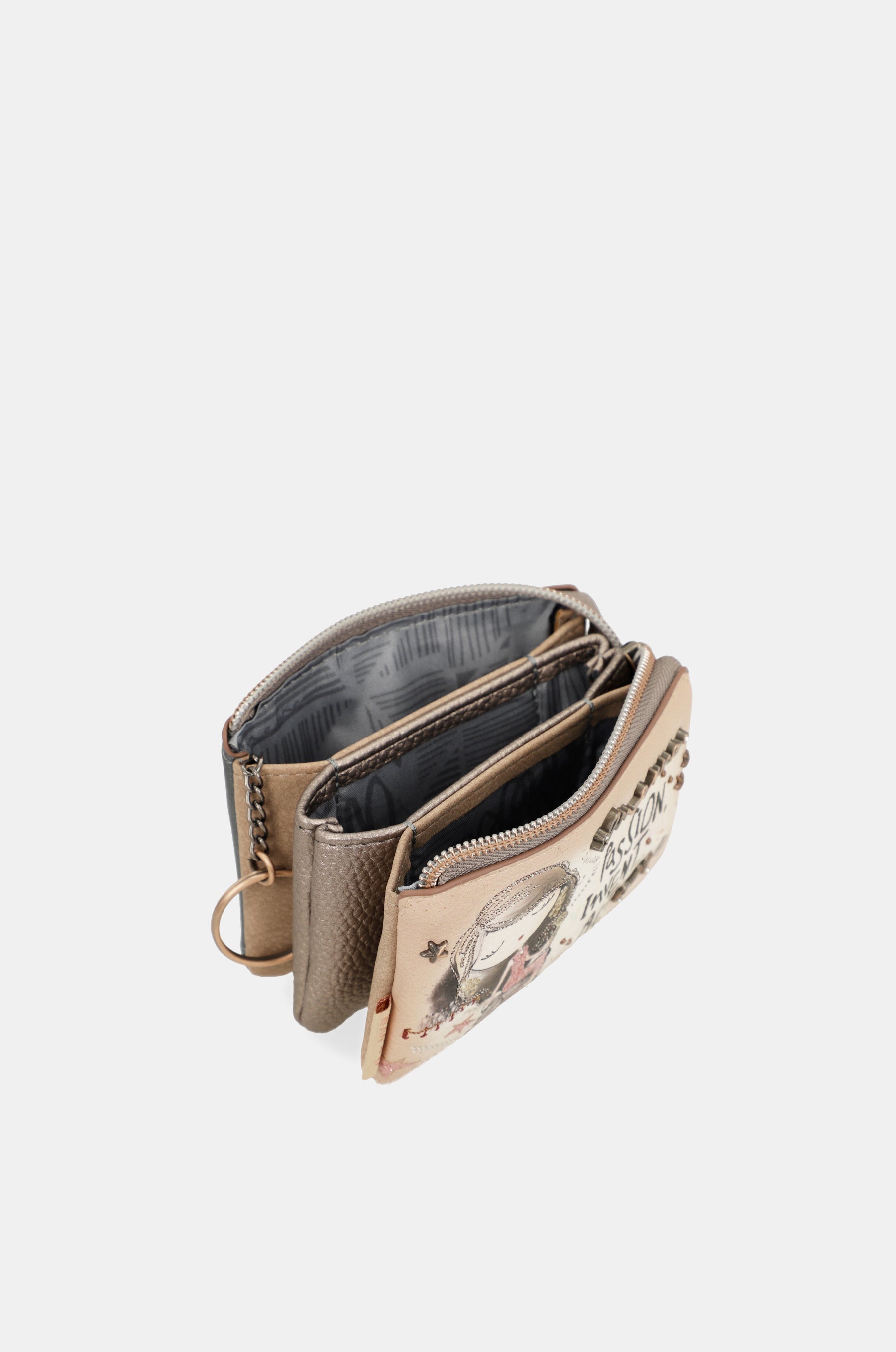 Hollywood 3-compartment coin purse
