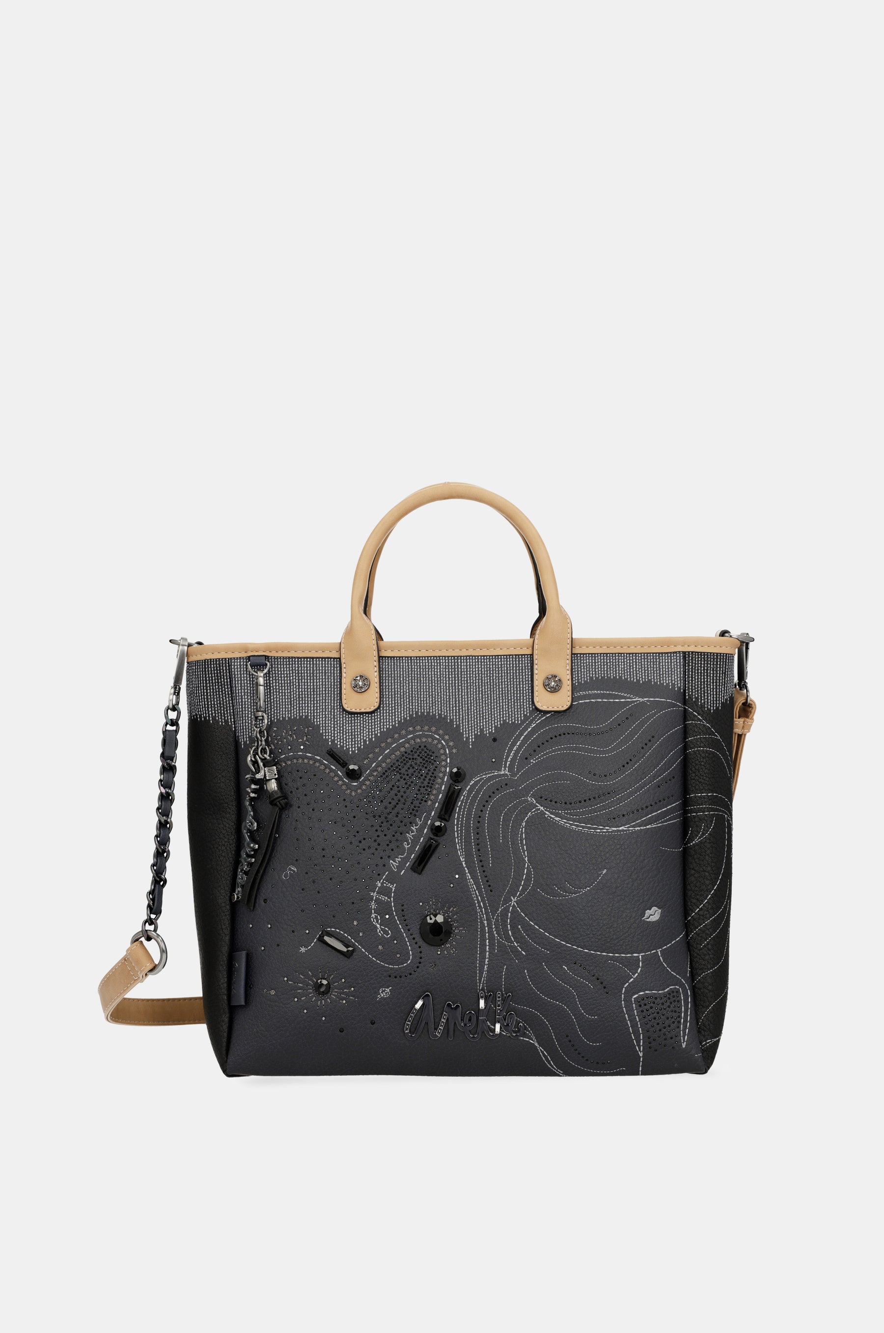 Studio navy blue tote