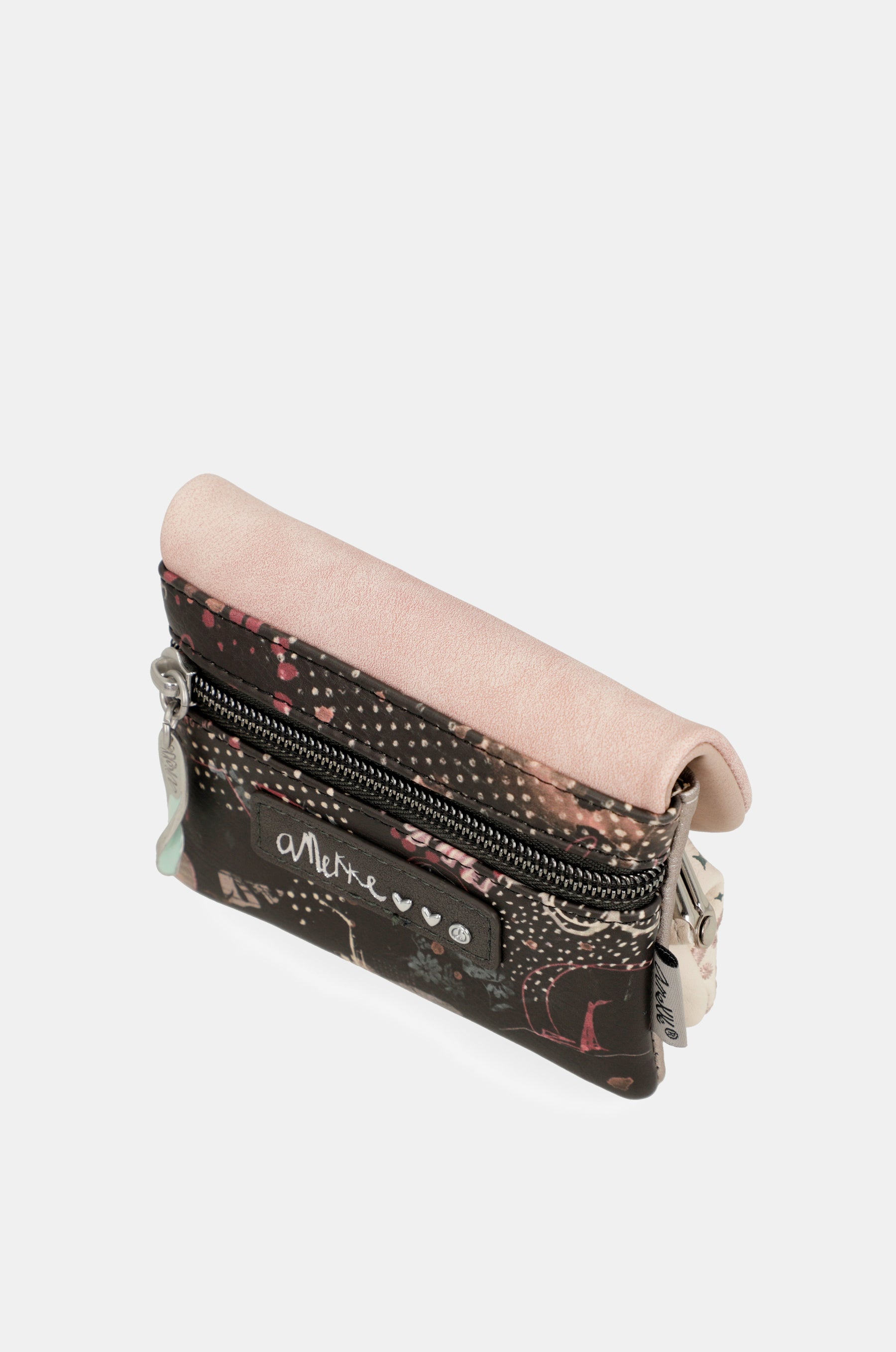 Psicodelic coin purse with flap