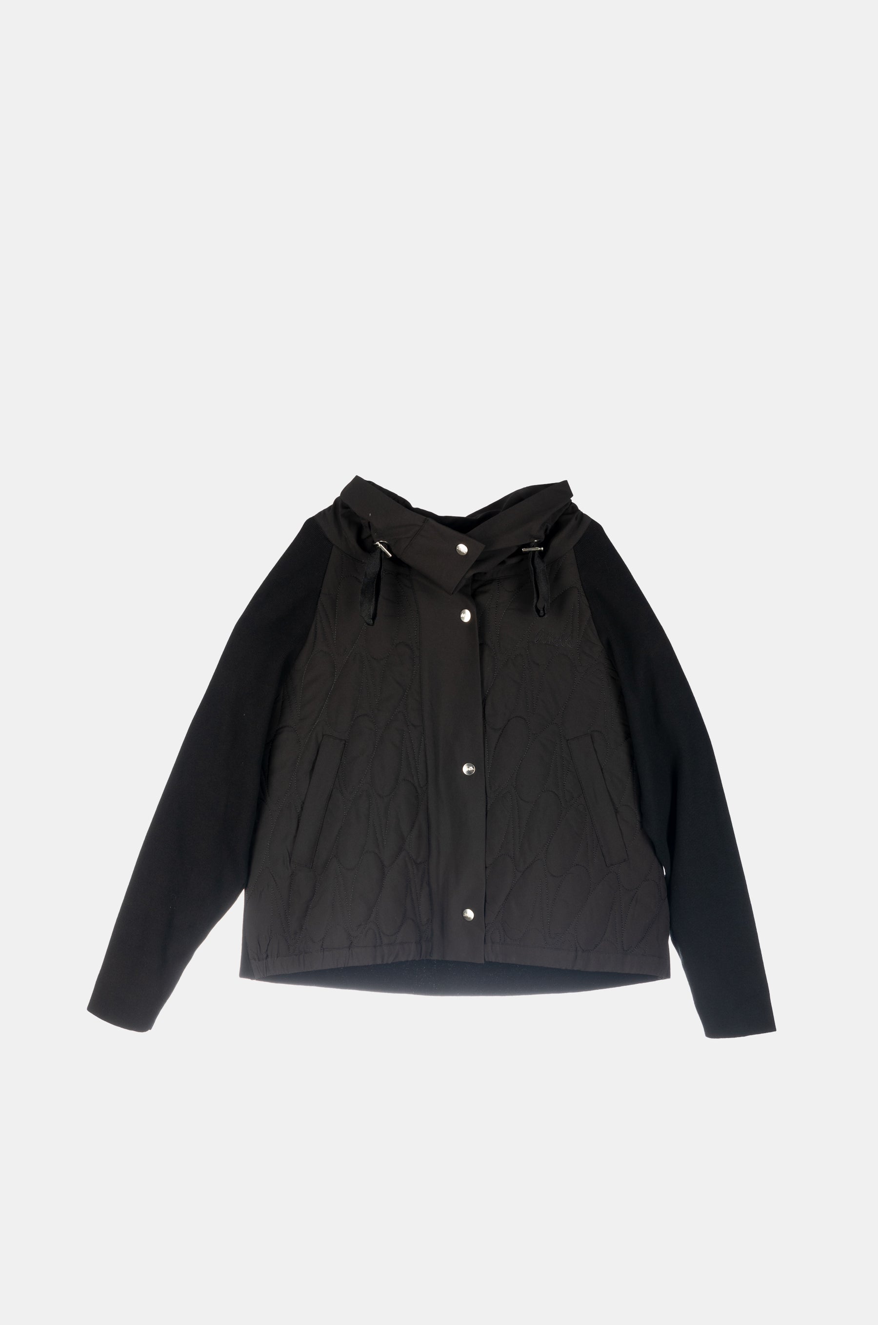 Black quilted jacket