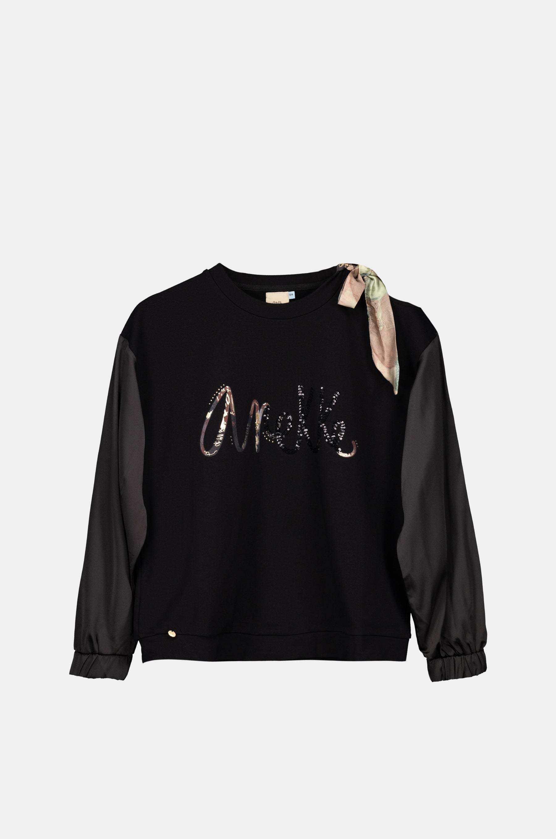 Black cut-out sweatshirt
