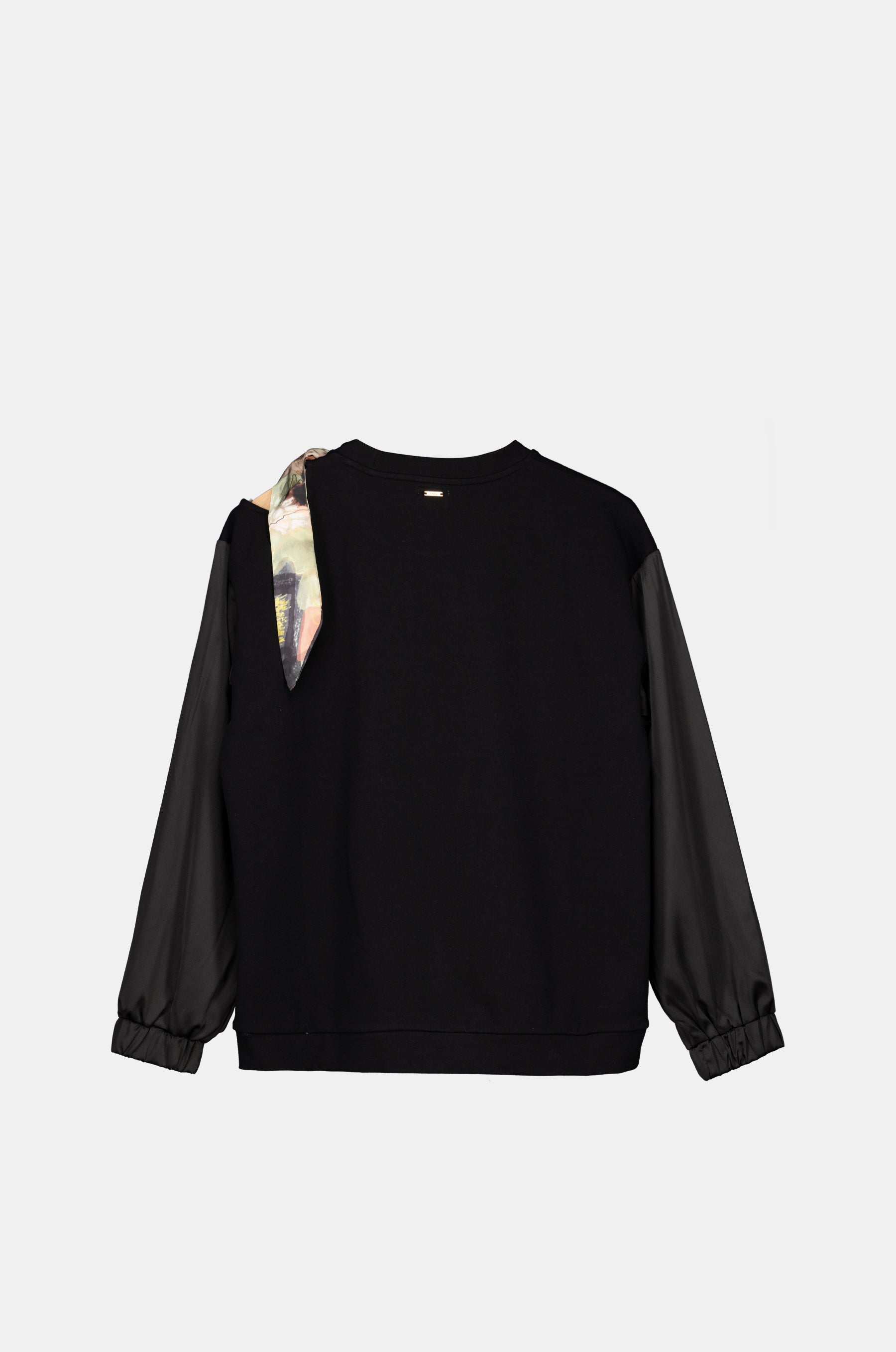 Black cut-out sweatshirt
