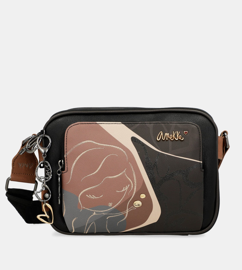 Heartbeat 3-compartment crossbody bag