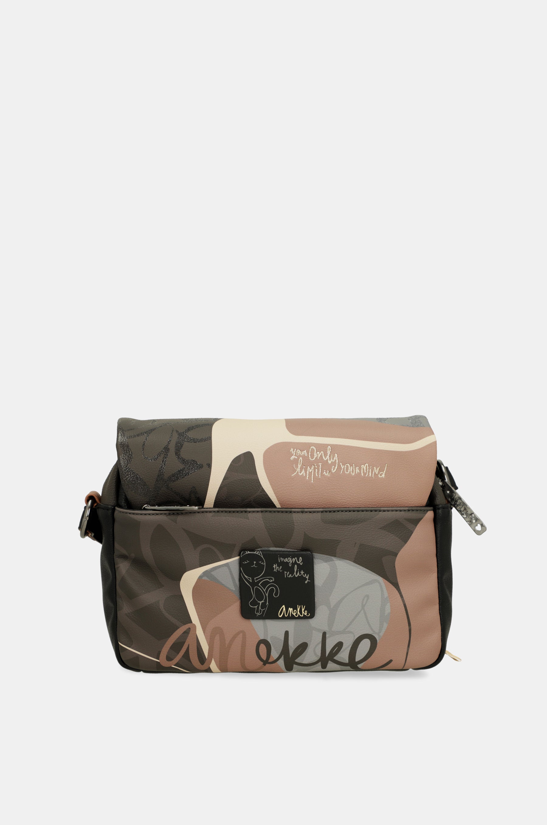 Heartbeat crossbody bag with flap