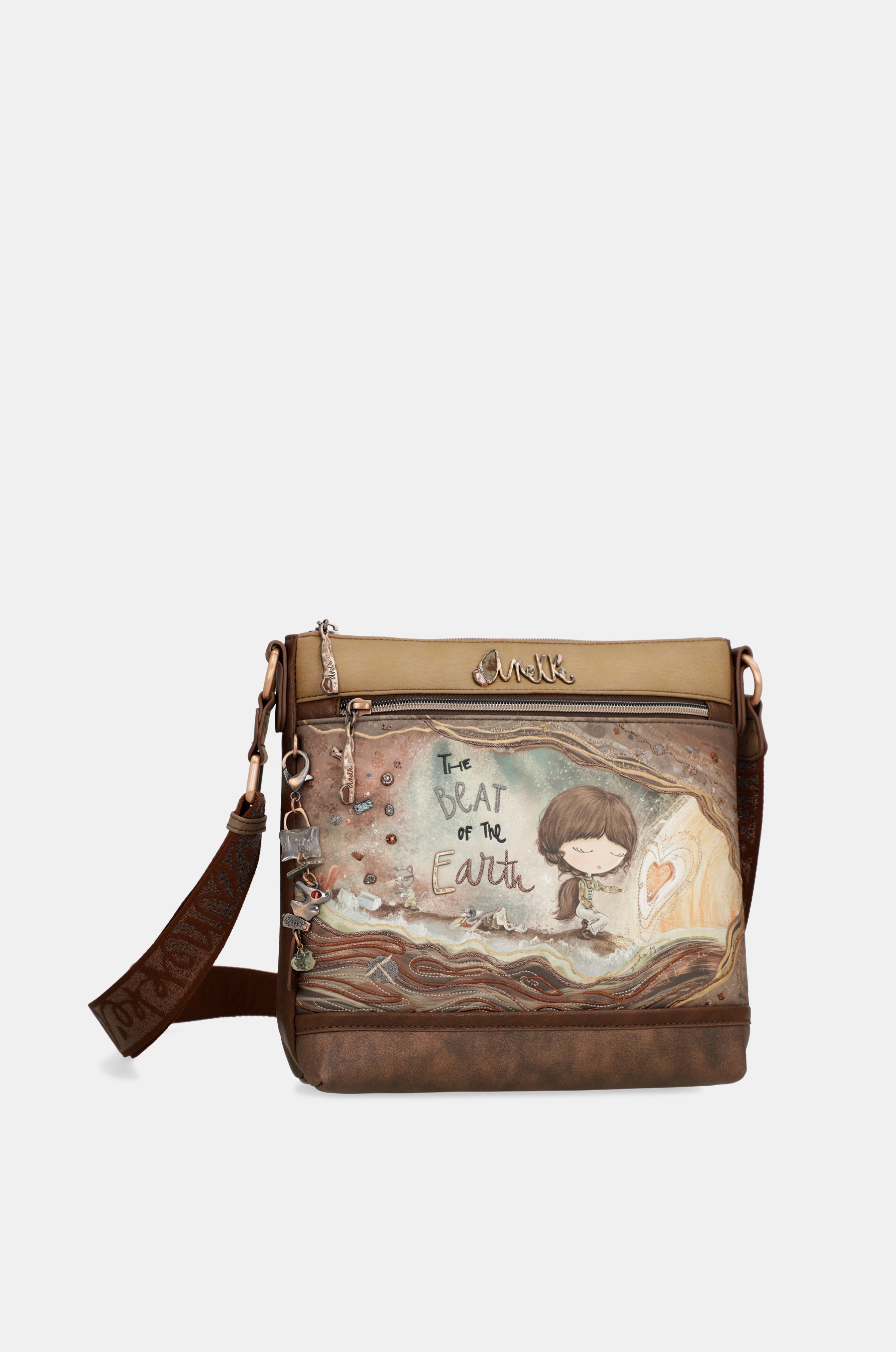 Core 3-compartment medium crossbody bag