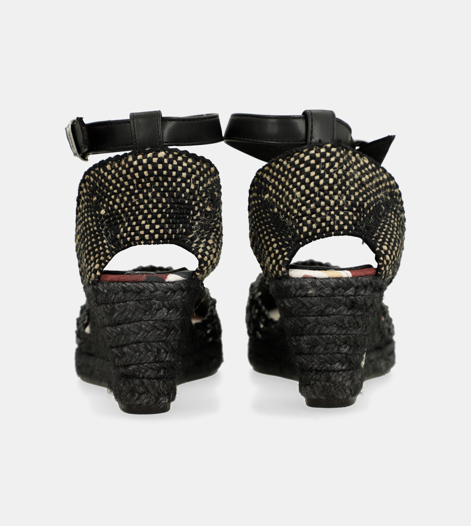 Black wedge sandals Alma