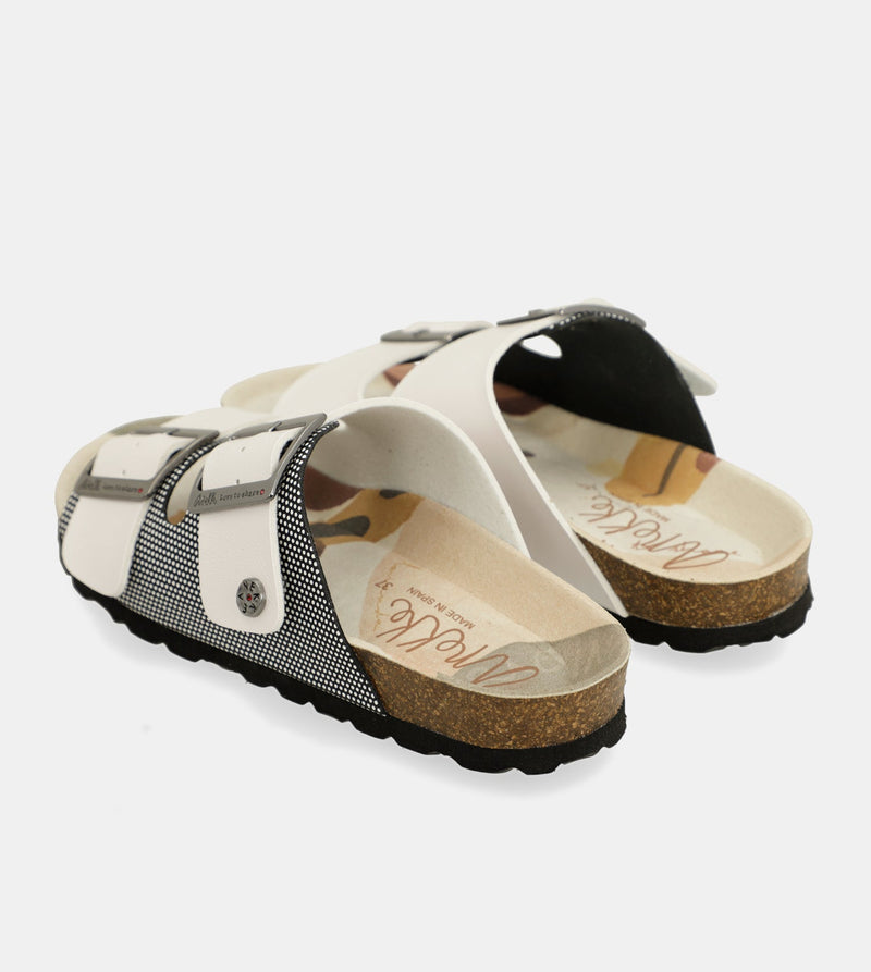 White bio sandals lunares