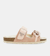 Pink chain-link bio sandals