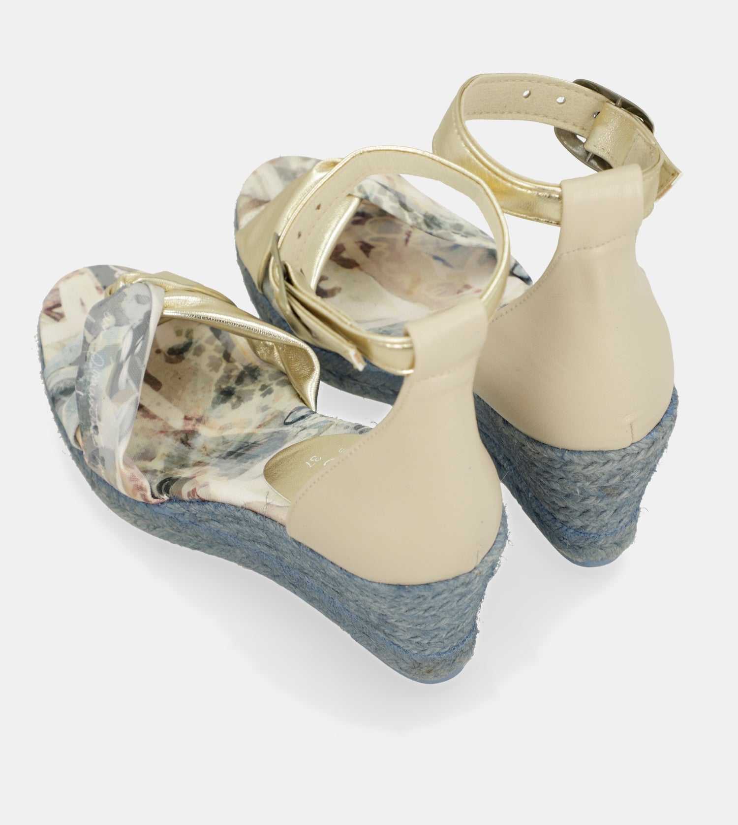 Blue wedge sandals Memories