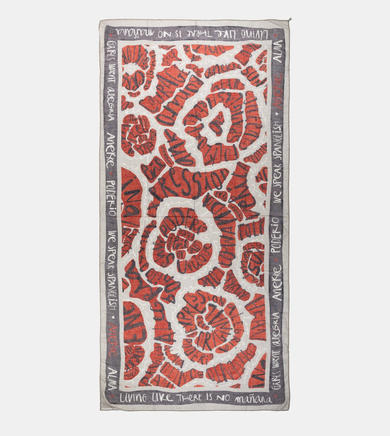 Alegría printed scarf