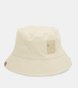 Reversible beige bucket hat