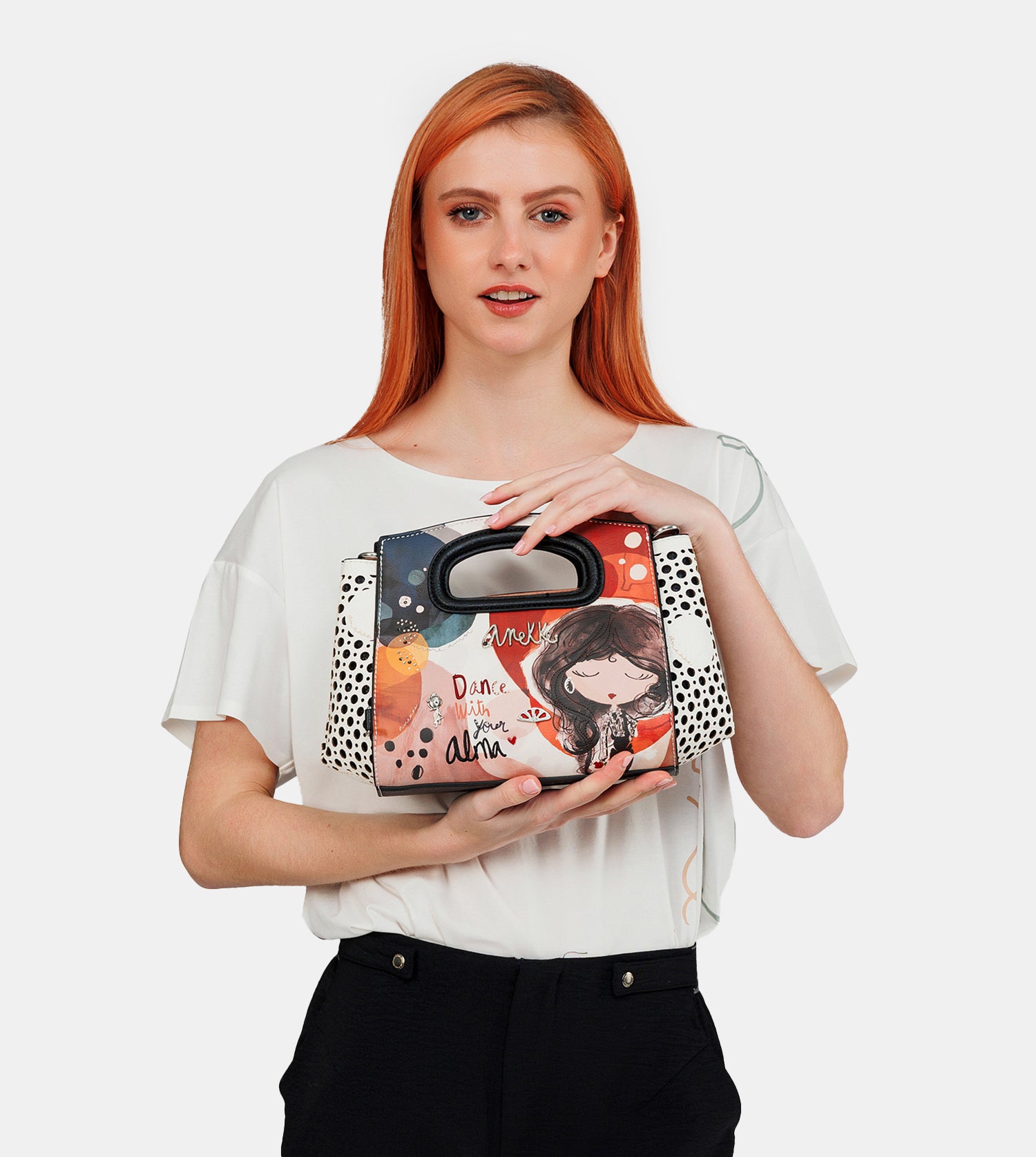 Handbag with crossbody strap Alma