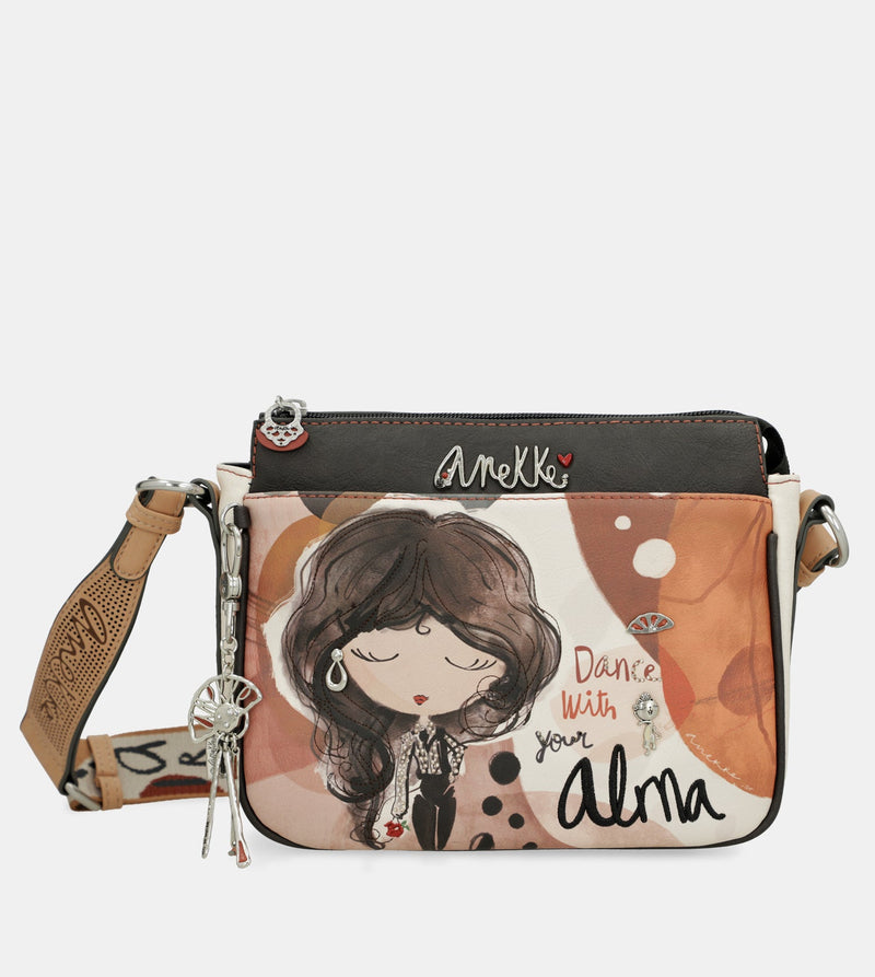 Medium crossbody bag with 3 compartments Alma