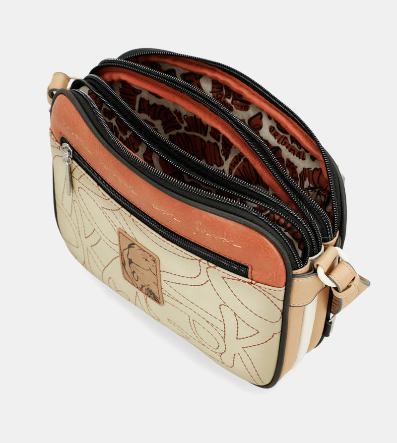 Crossbody bag with 3 compartments Alma