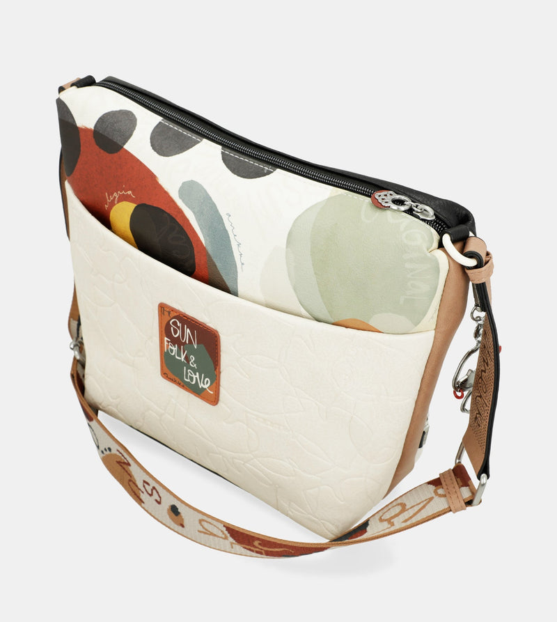 Large crossbody bag with front pocket Alma