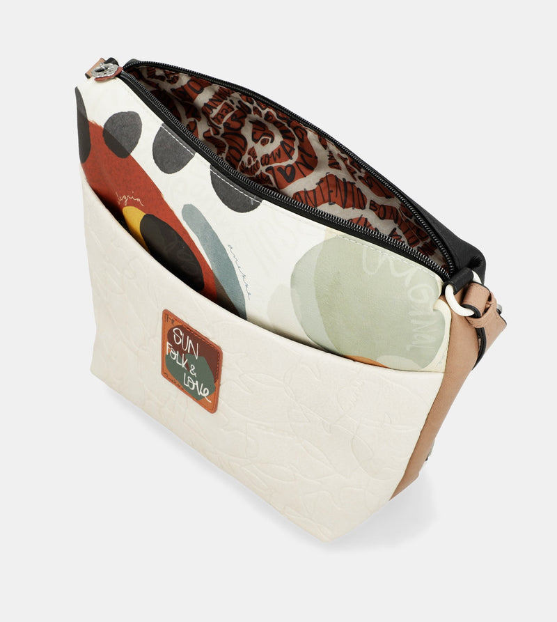 Large crossbody bag with front pocket Alma