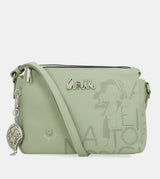 Printed crossbody bag with 3 compartments Alma