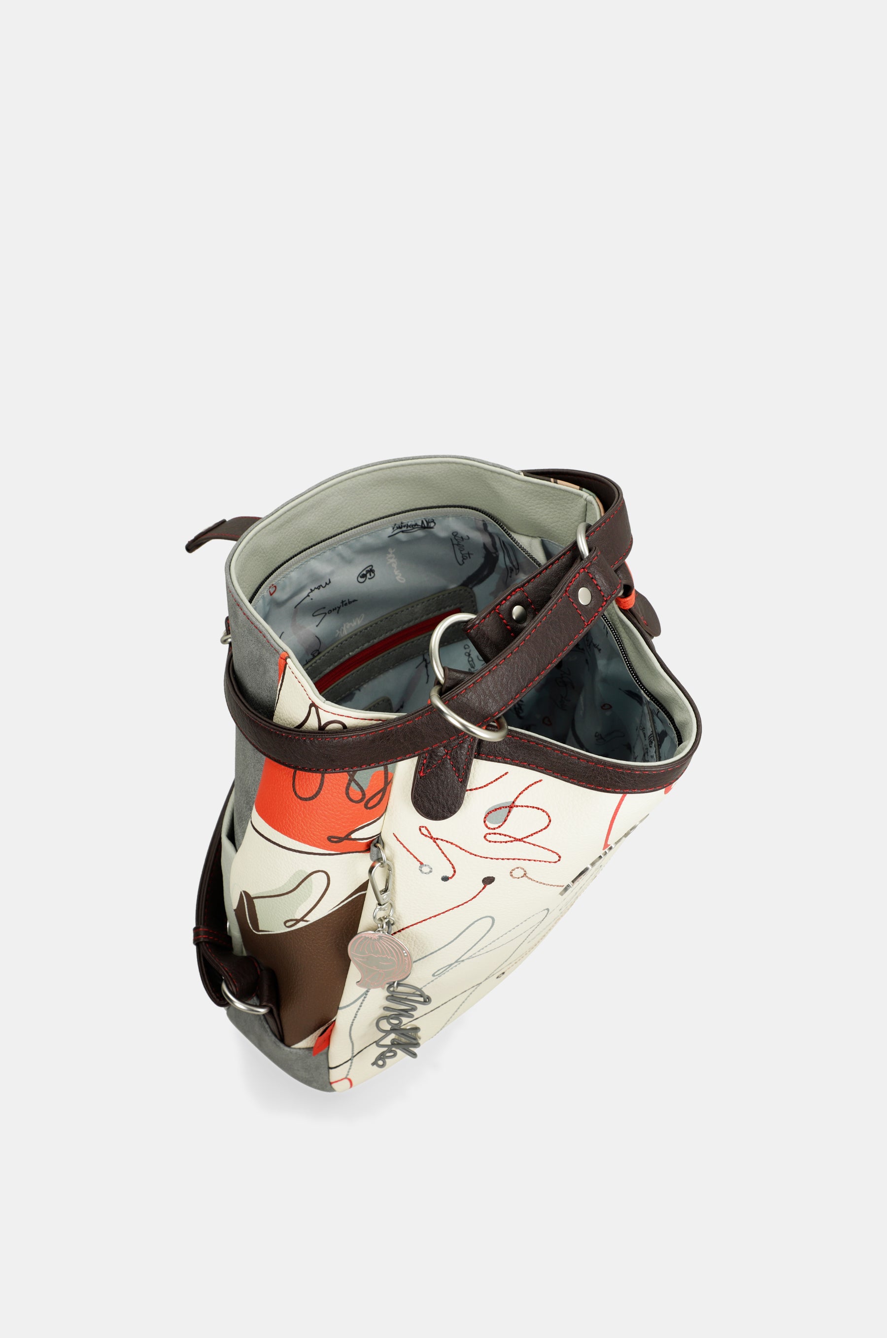 Convertible shoulder bag into backpack Alma