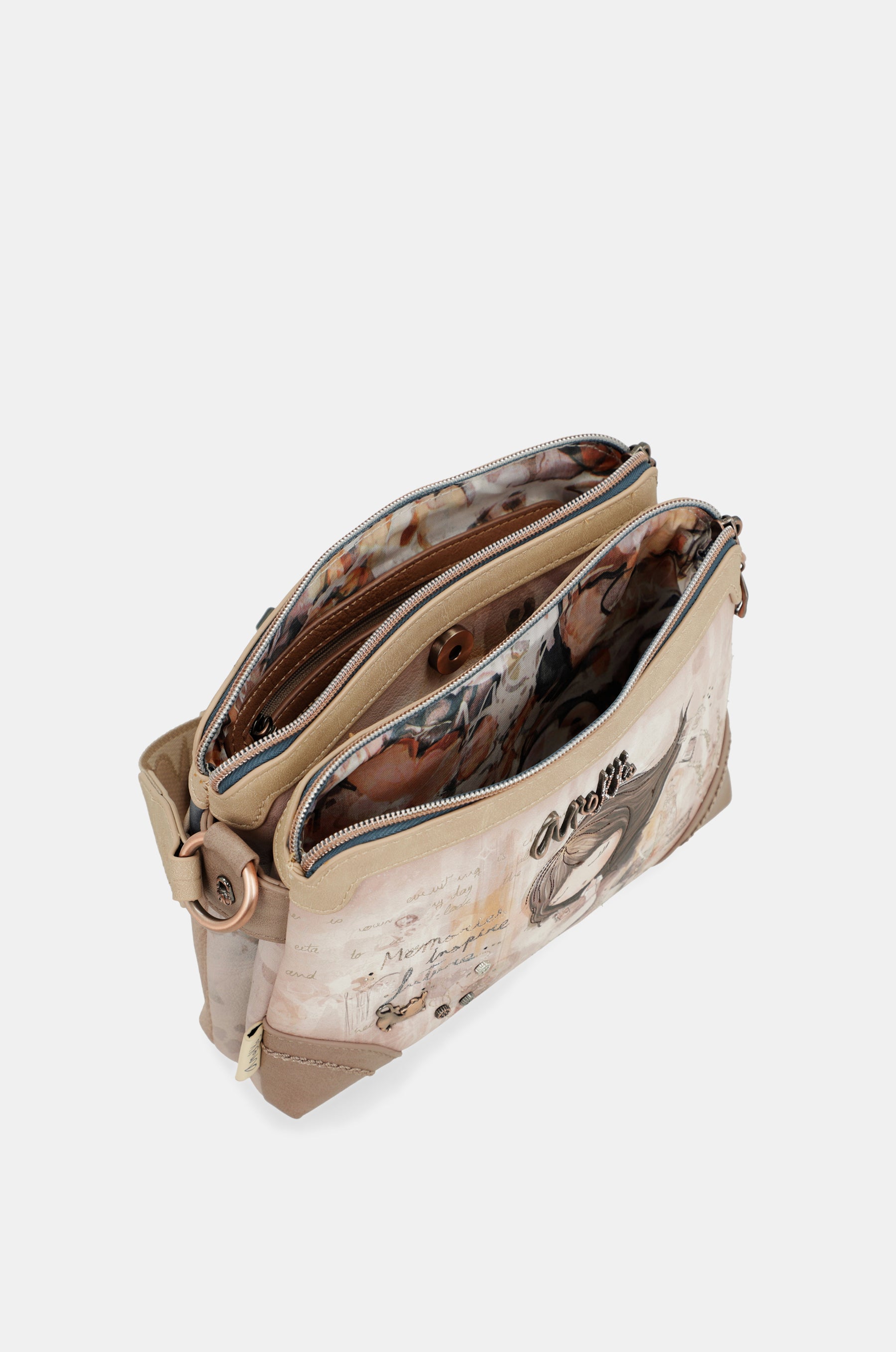 Double compartment crossbody bag Memories