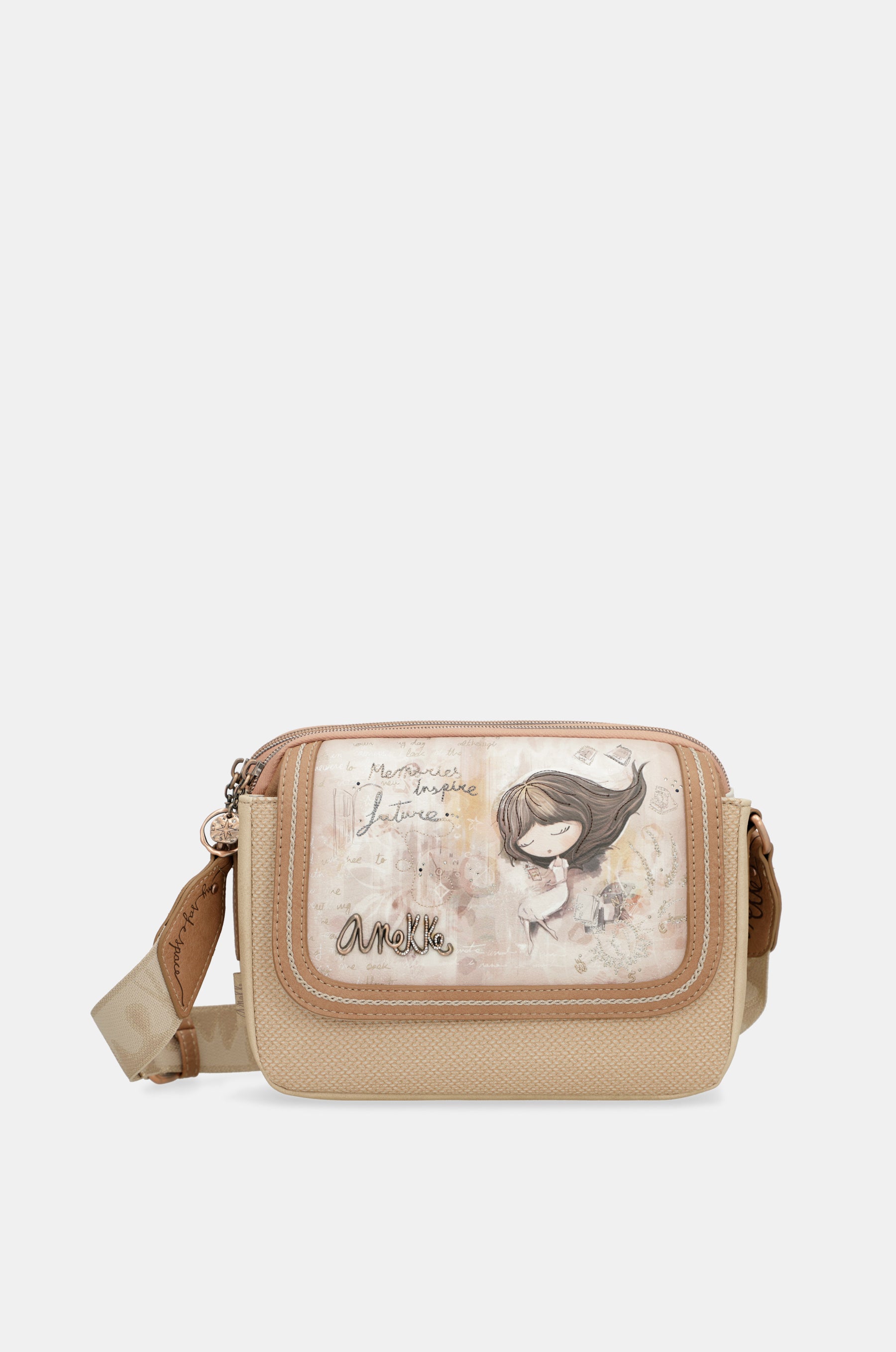 Oval flap crossbody bag Memories