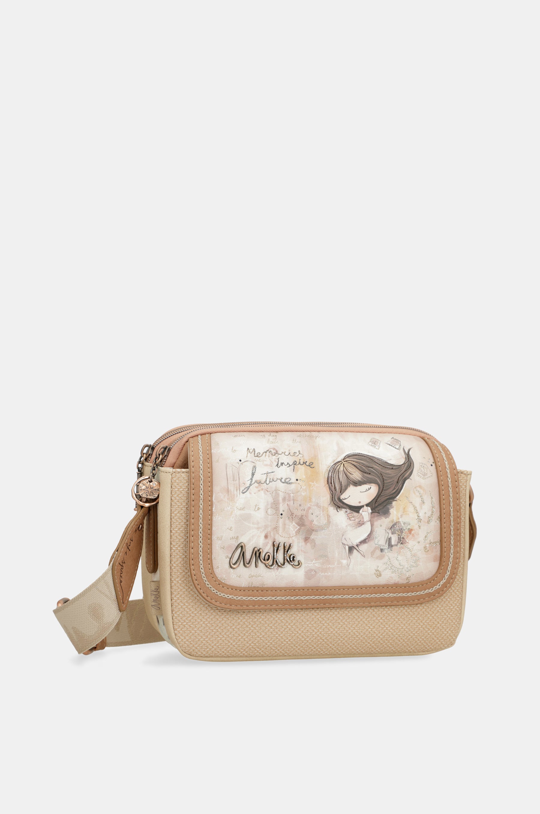 Oval flap crossbody bag Memories