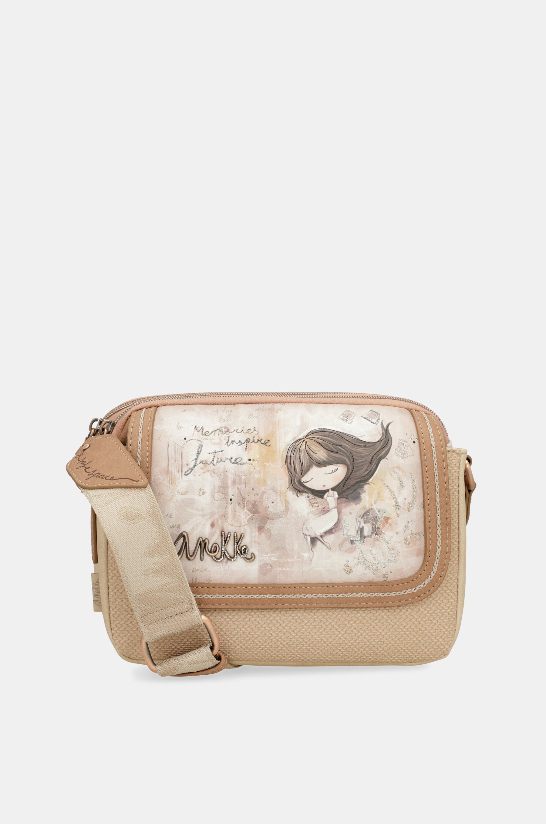 Oval flap crossbody bag Memories