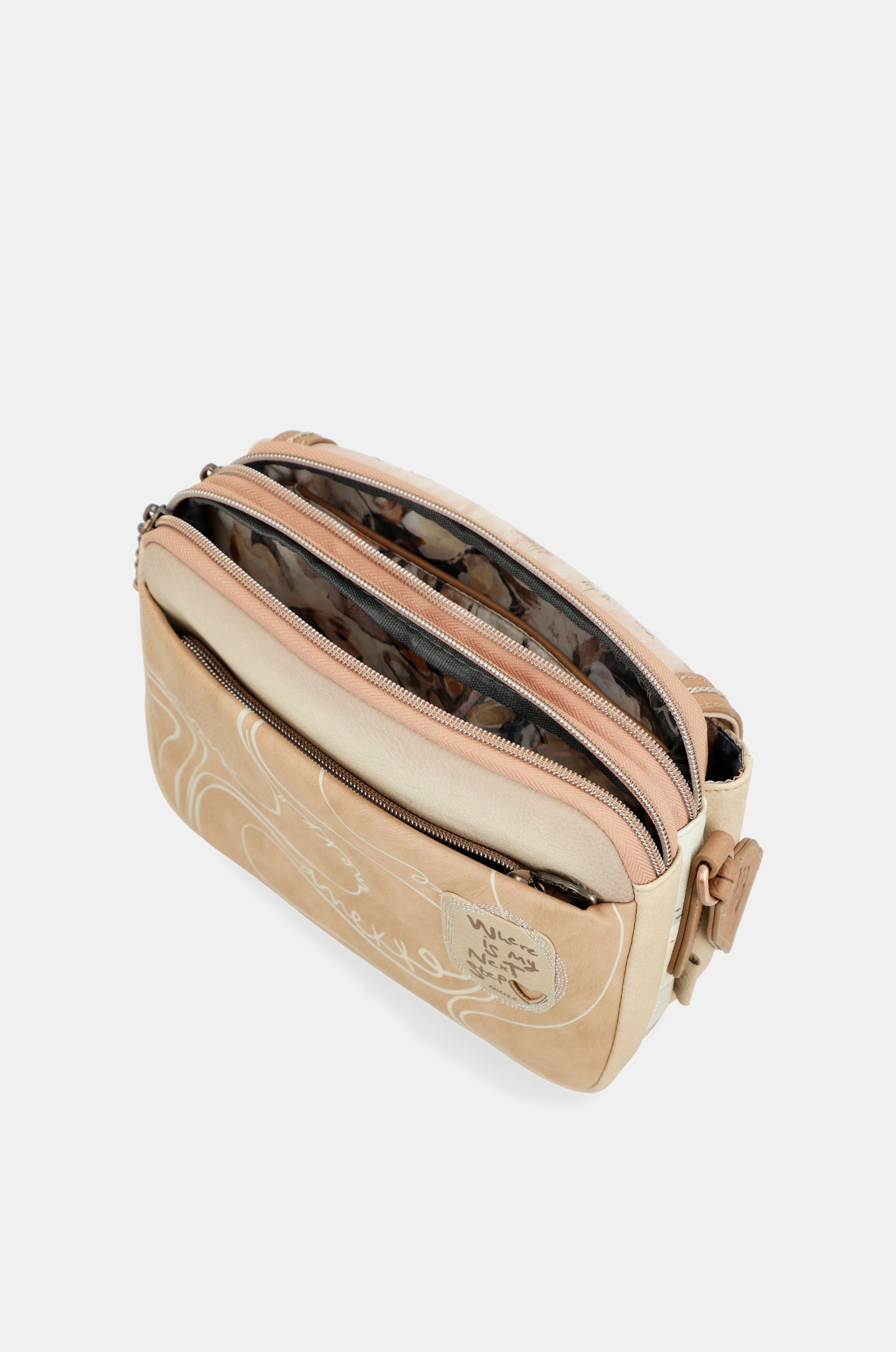 Oval flap crossbody bag Memories