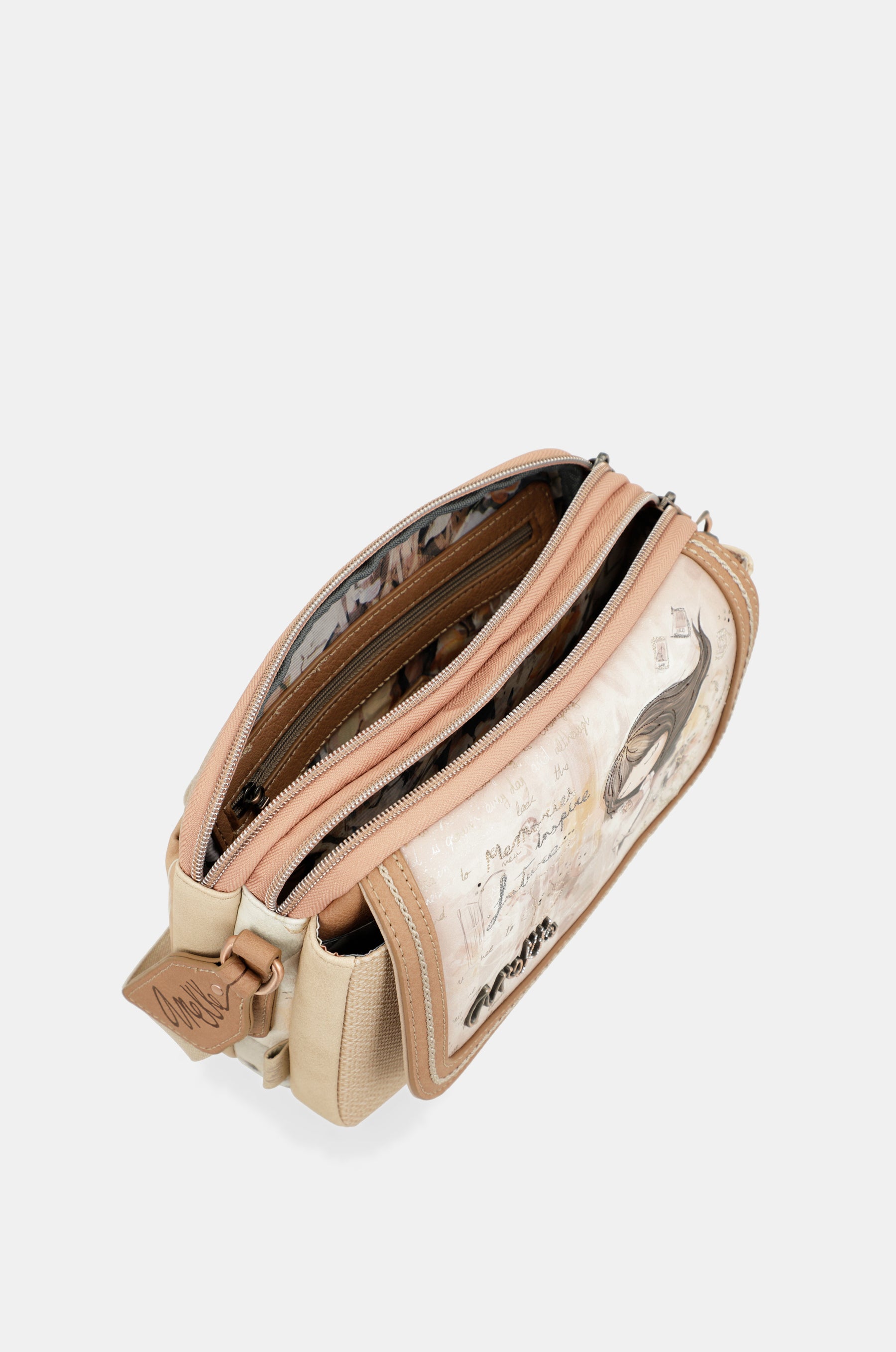 Oval flap crossbody bag Memories