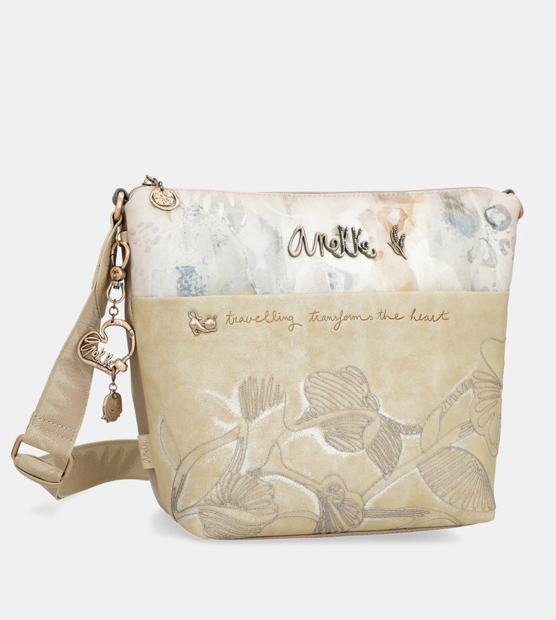 Large crossbody bag with front pocket Memories