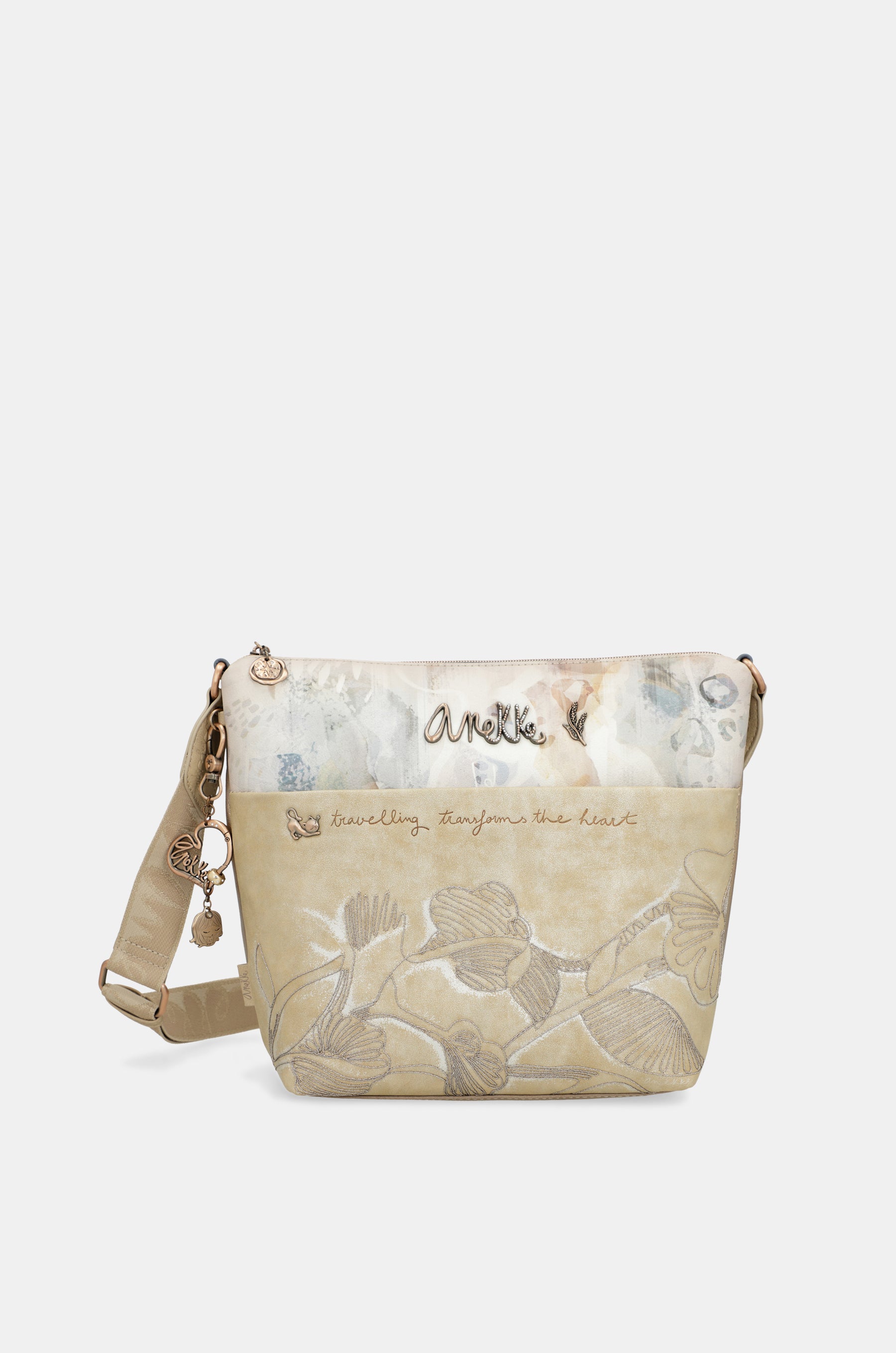 Large crossbody bag with front pocket Memories
