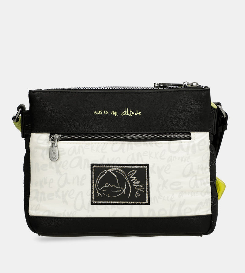 Printed crossbody bag with 3 compartments Memories