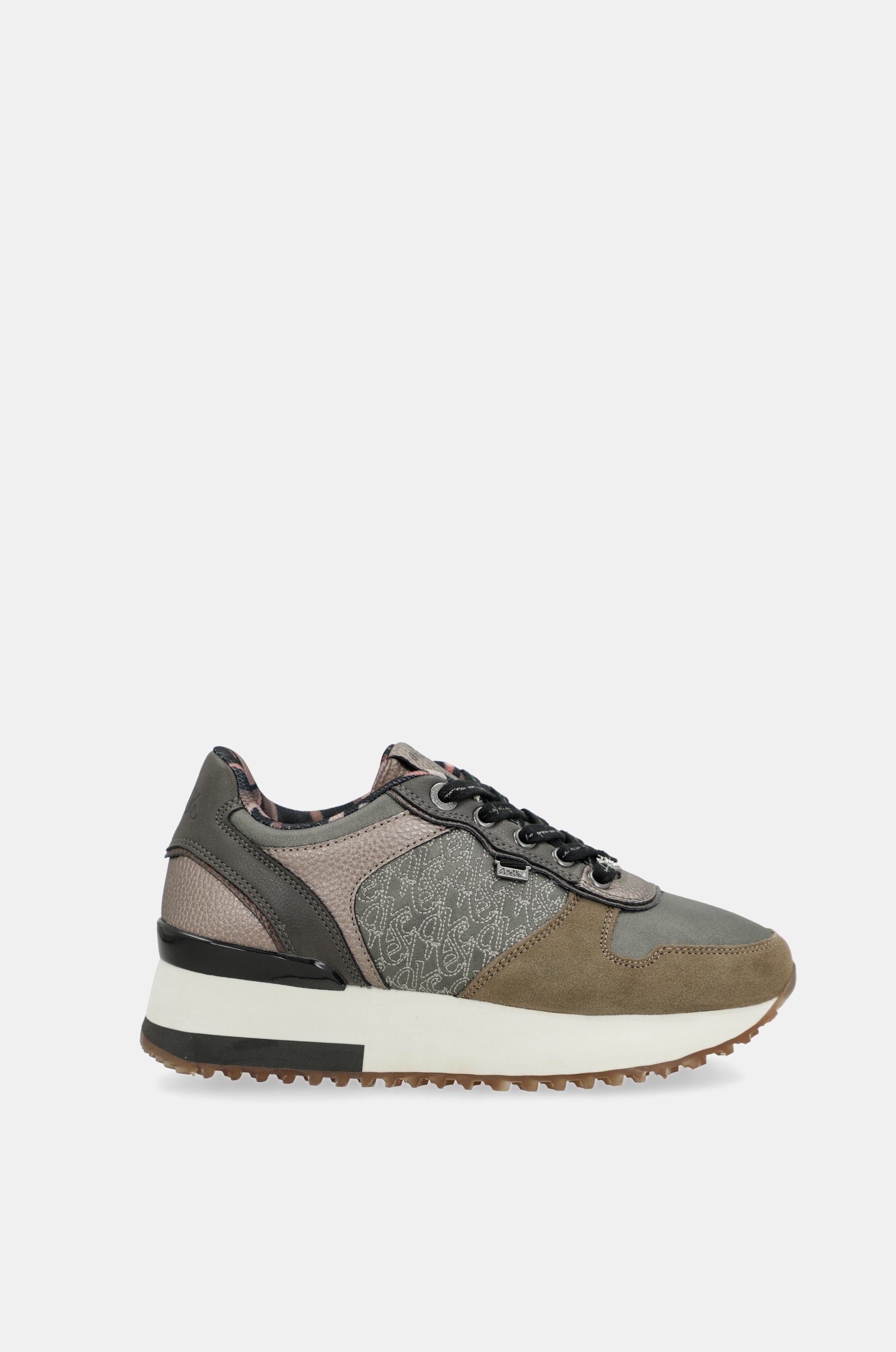 Taupe platform sneakers