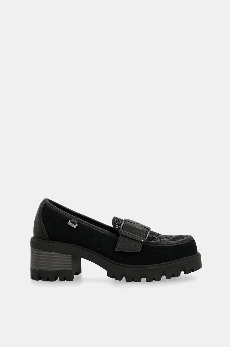 Black loafers