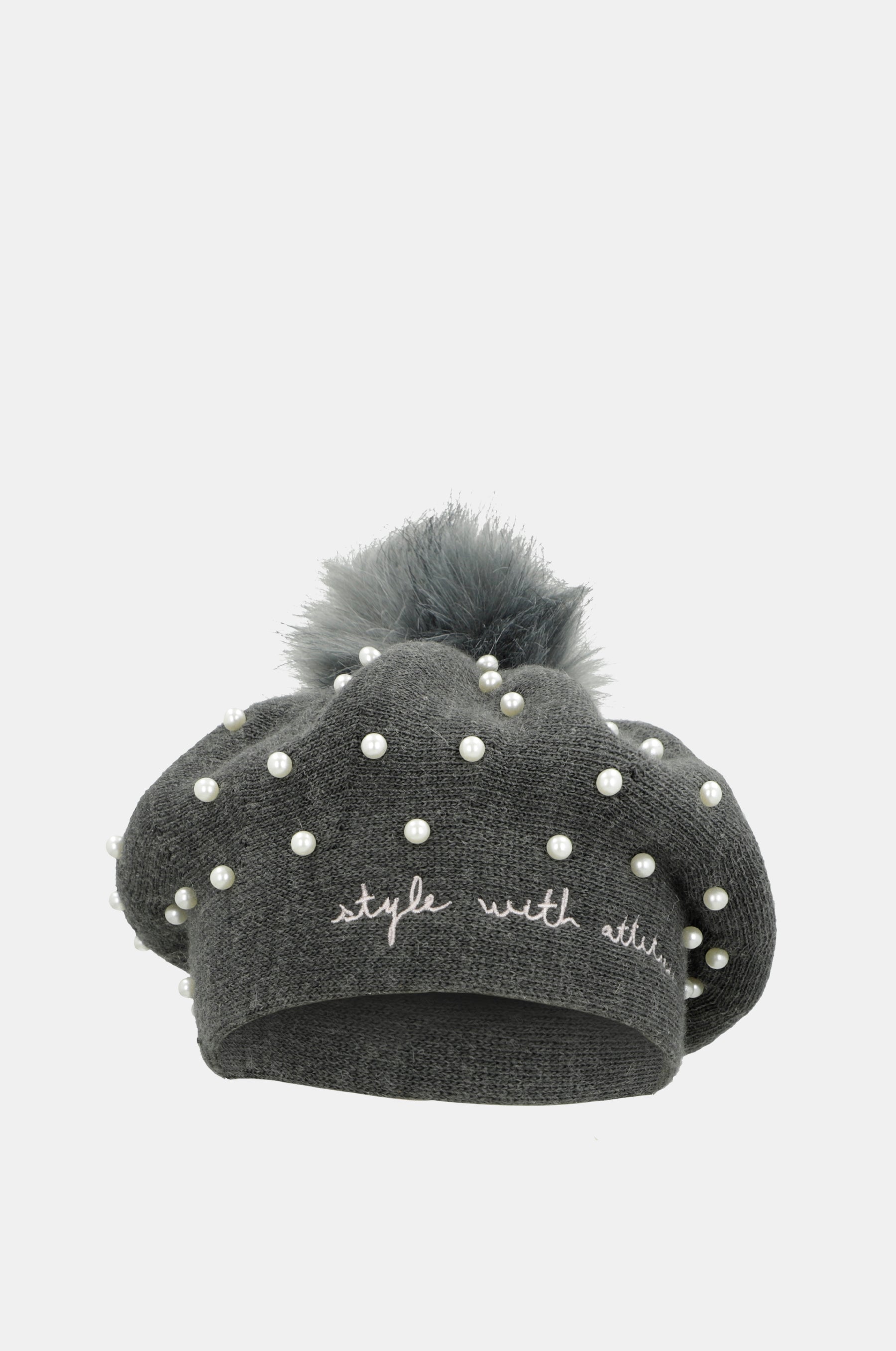 Real knitted beret