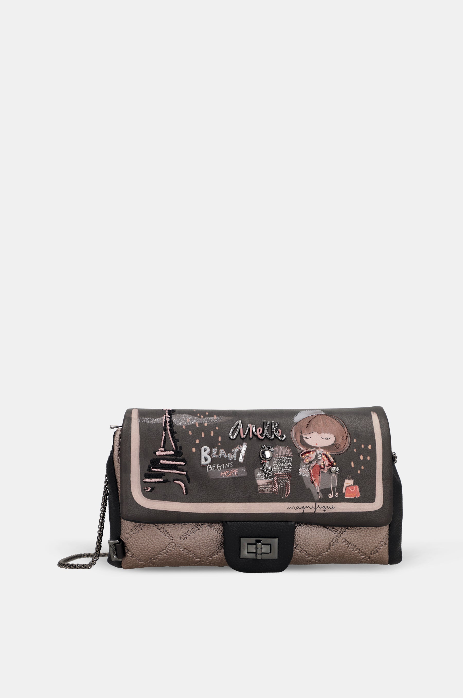 Mademoiselle crossbody bag with flap