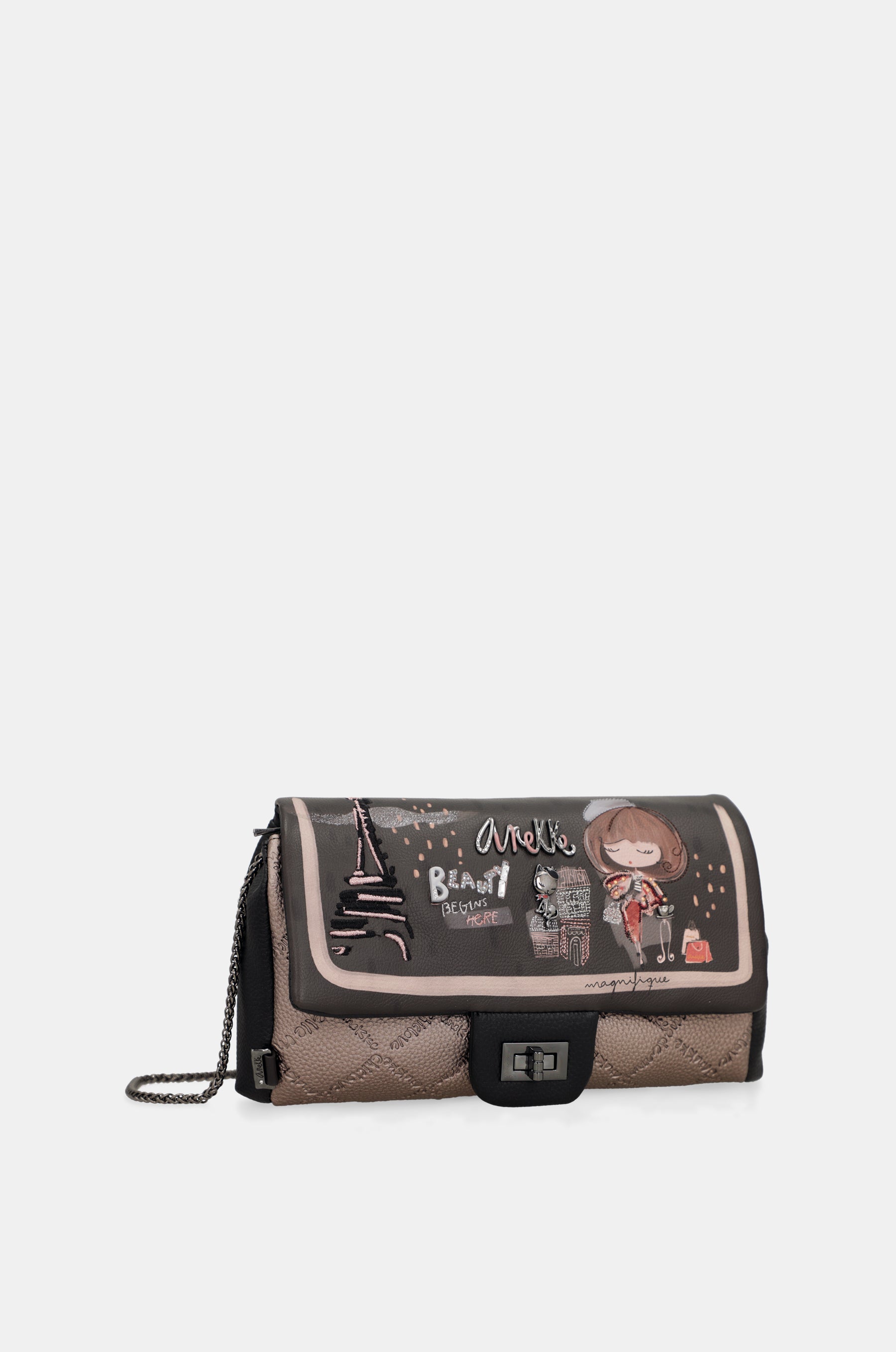 Mademoiselle crossbody bag with flap