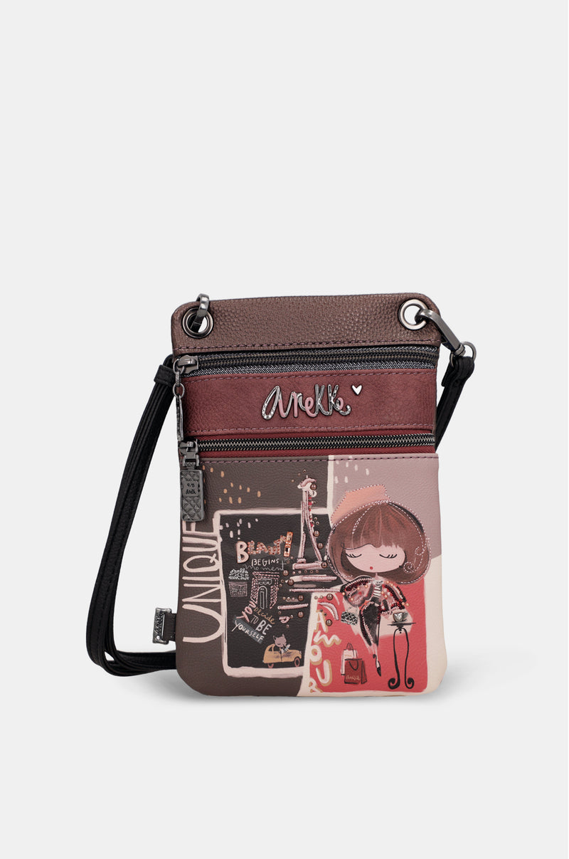 Mademoiselle 2-compartment mini crossbody bag