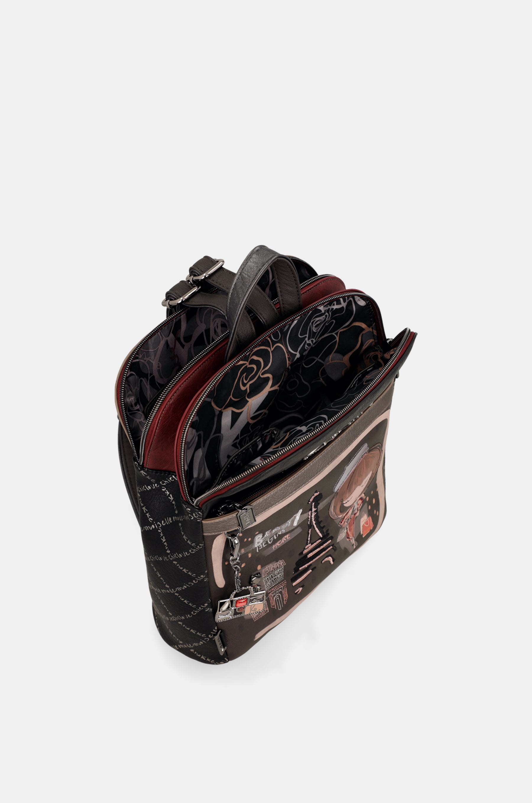 Mademoiselle triple-compartment backpack