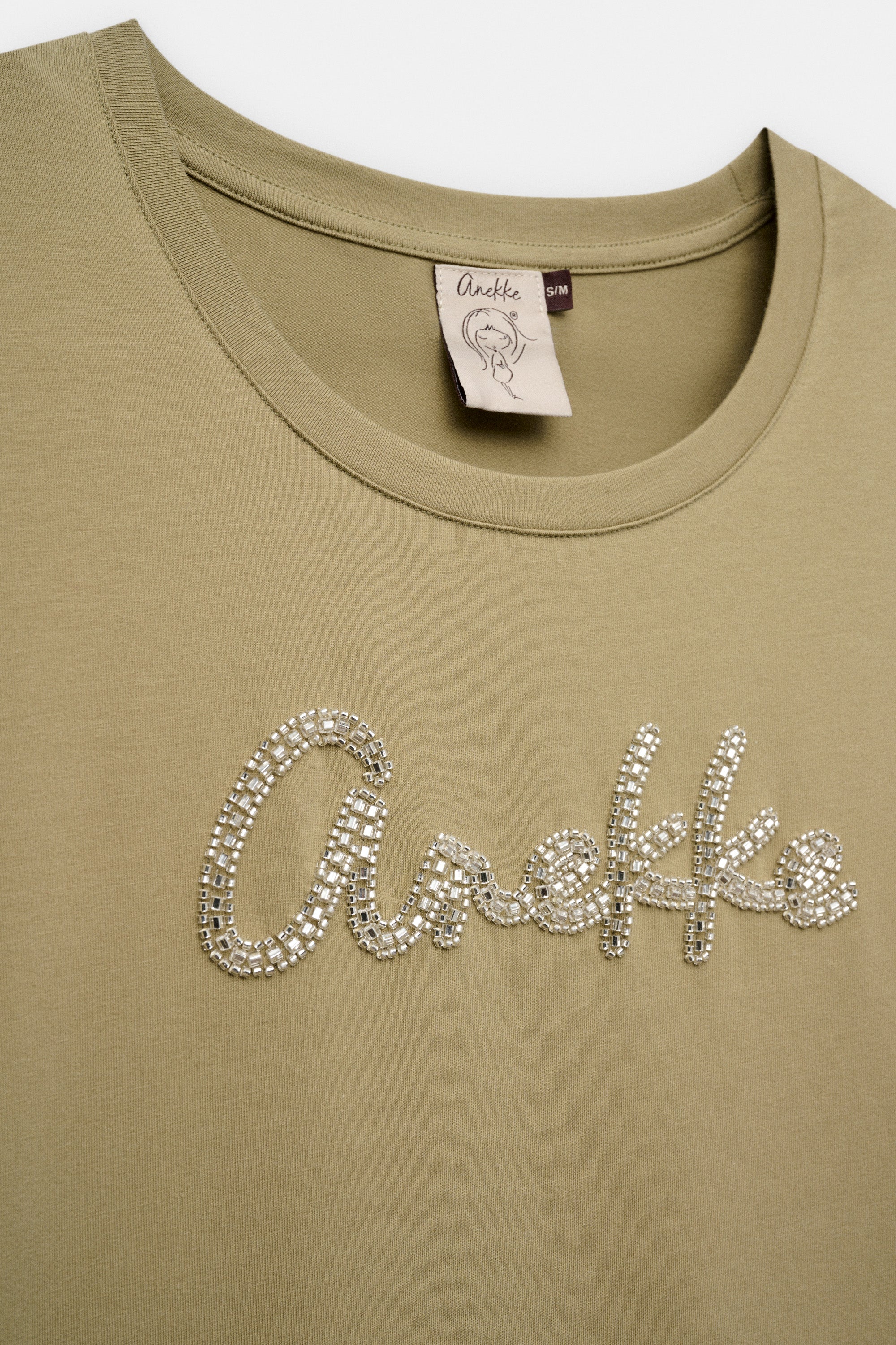 Green T-shirt with logo