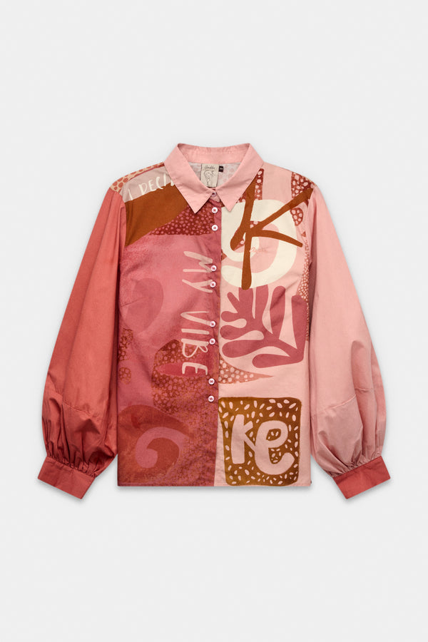 Printed long-sleeve shirt