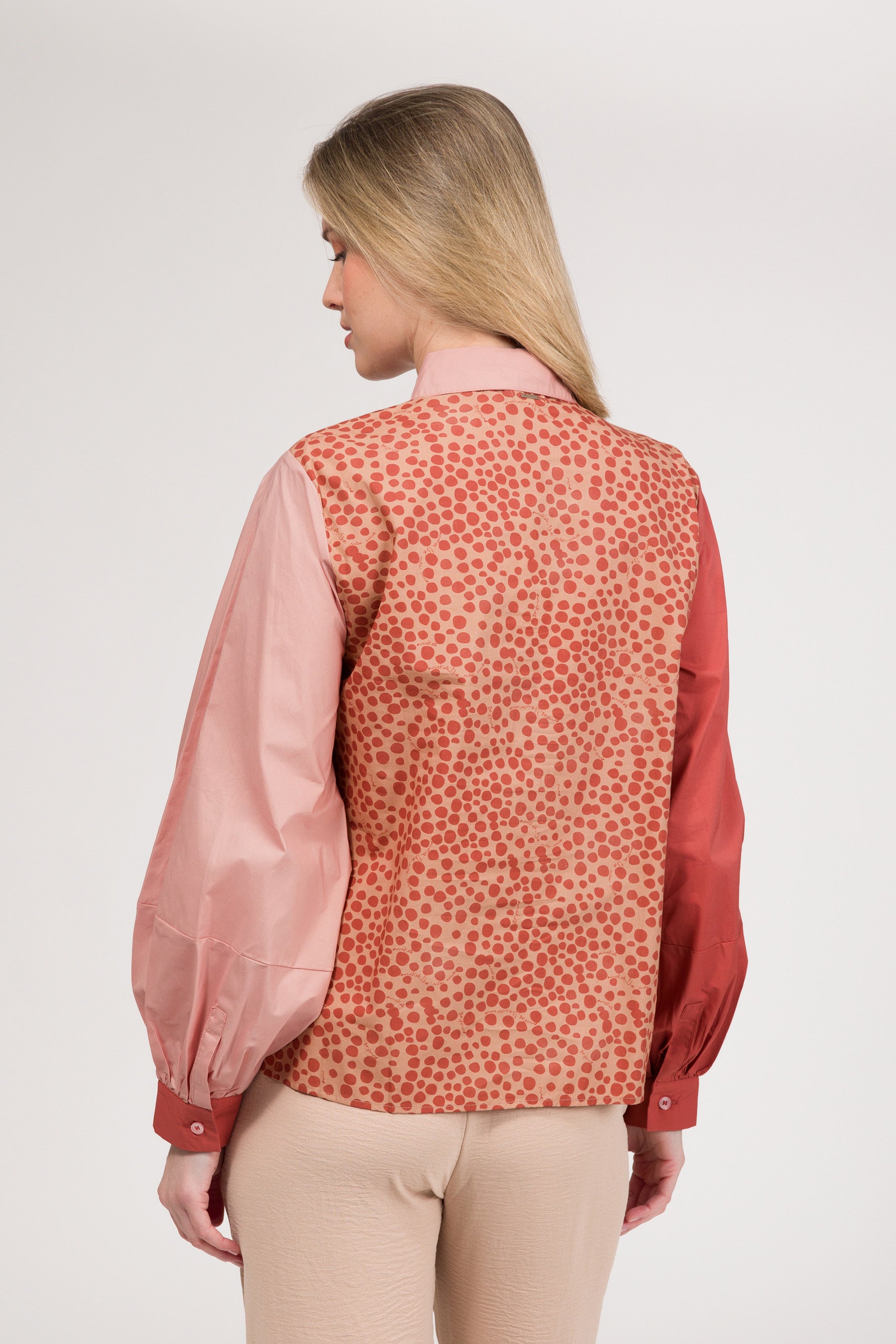 Printed long-sleeve shirt