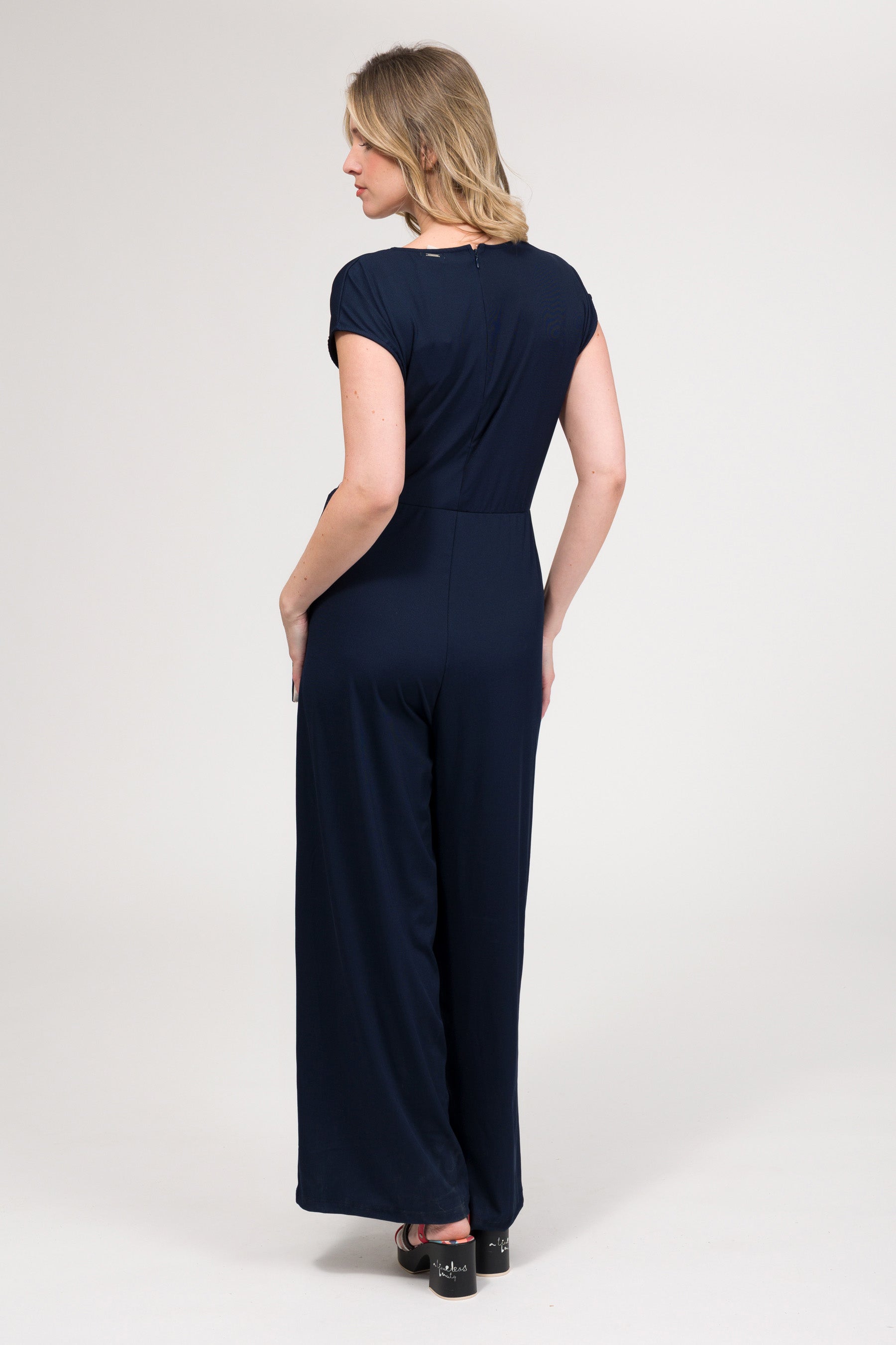 Navy-blue jumpsuit