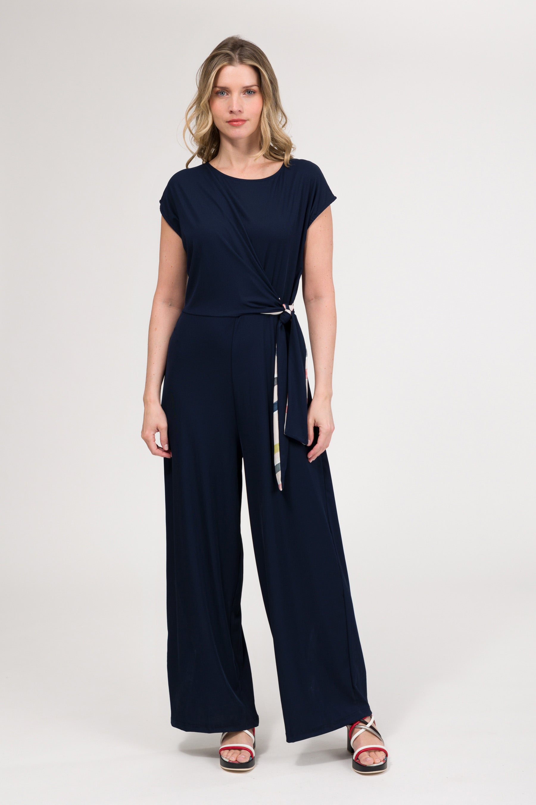Navy-blue jumpsuit
