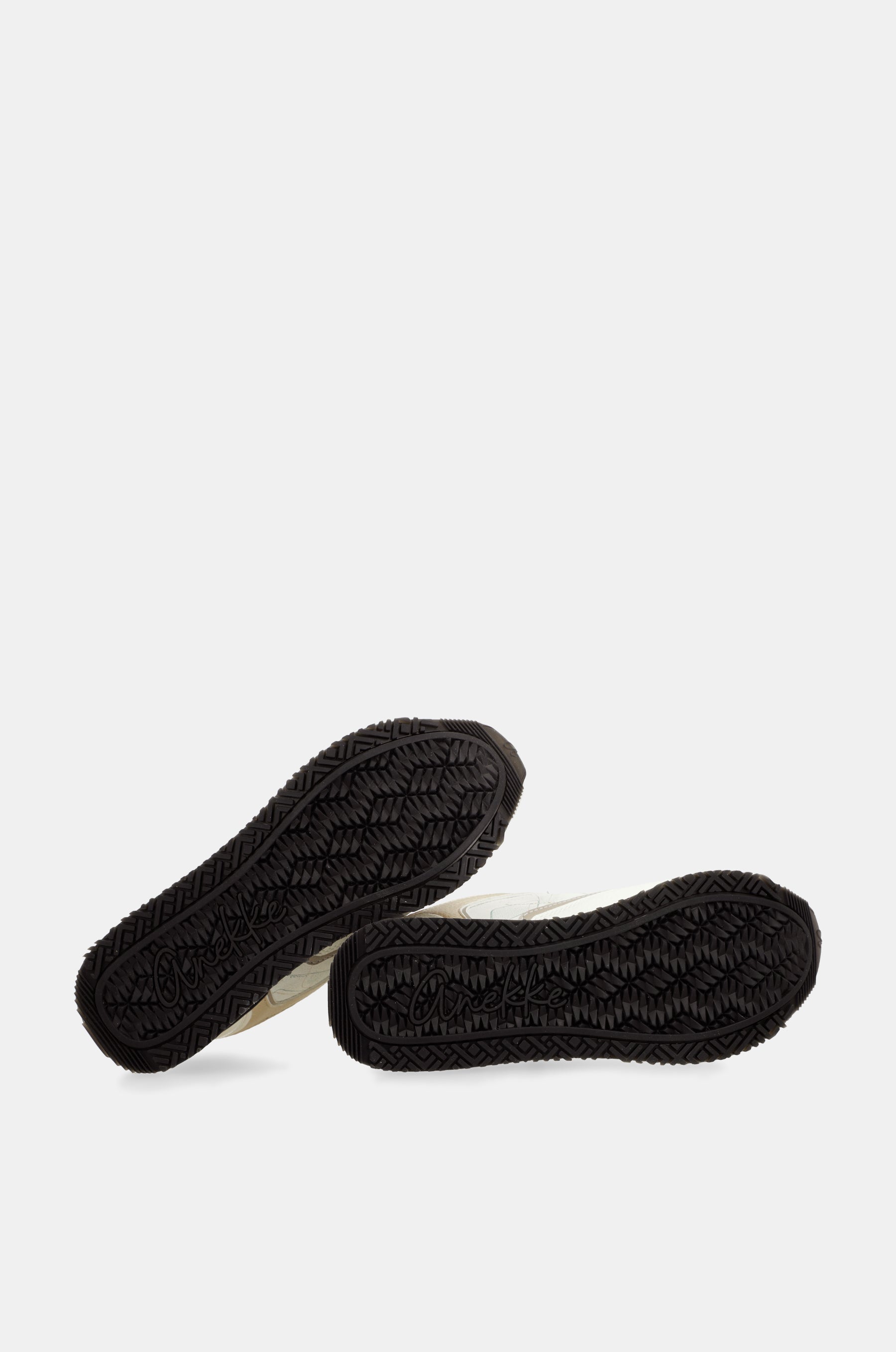 White sneakers with black details